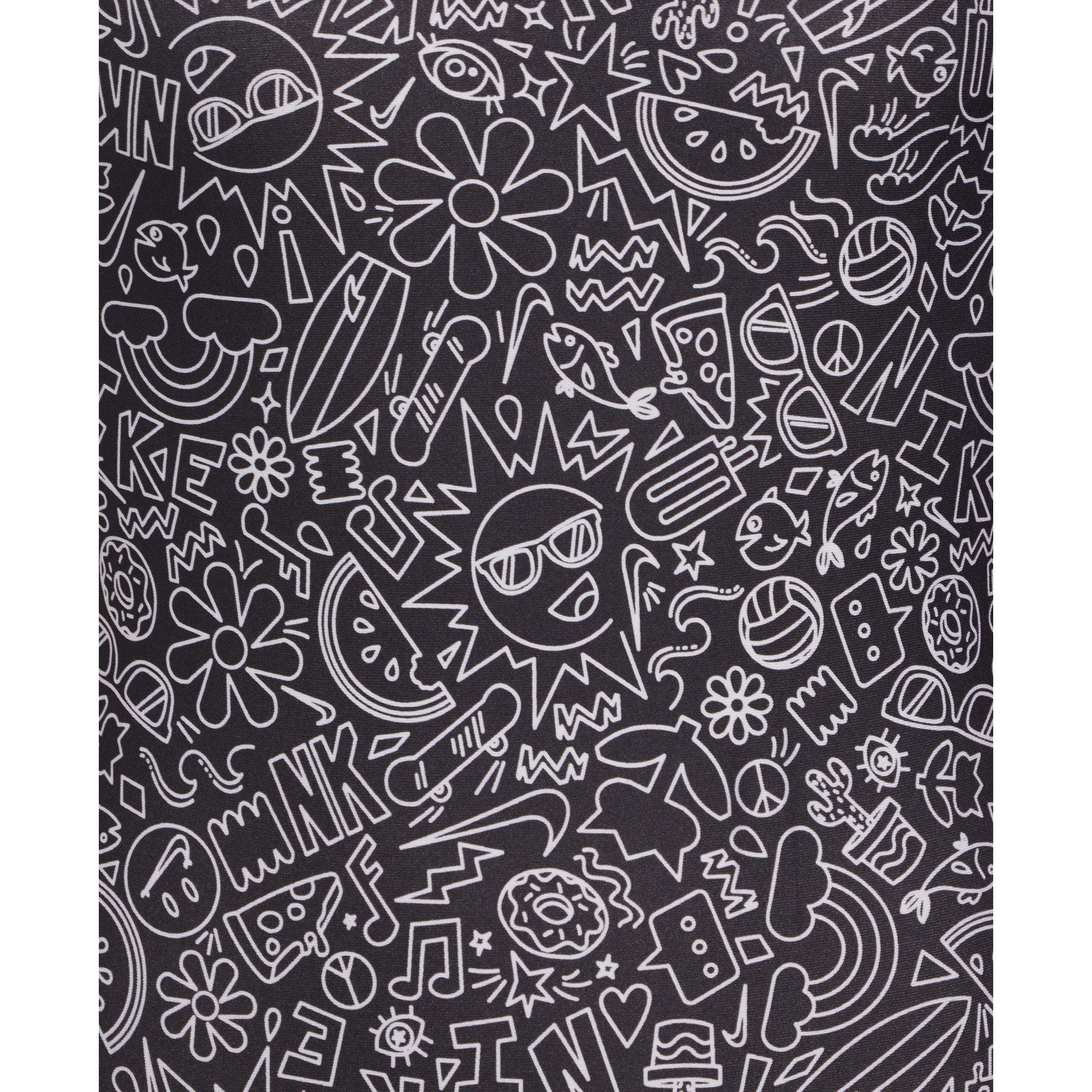 Zwart/Wit - Nike - Swim Hydra strong Cutout One-Piece Swimsuit - 4