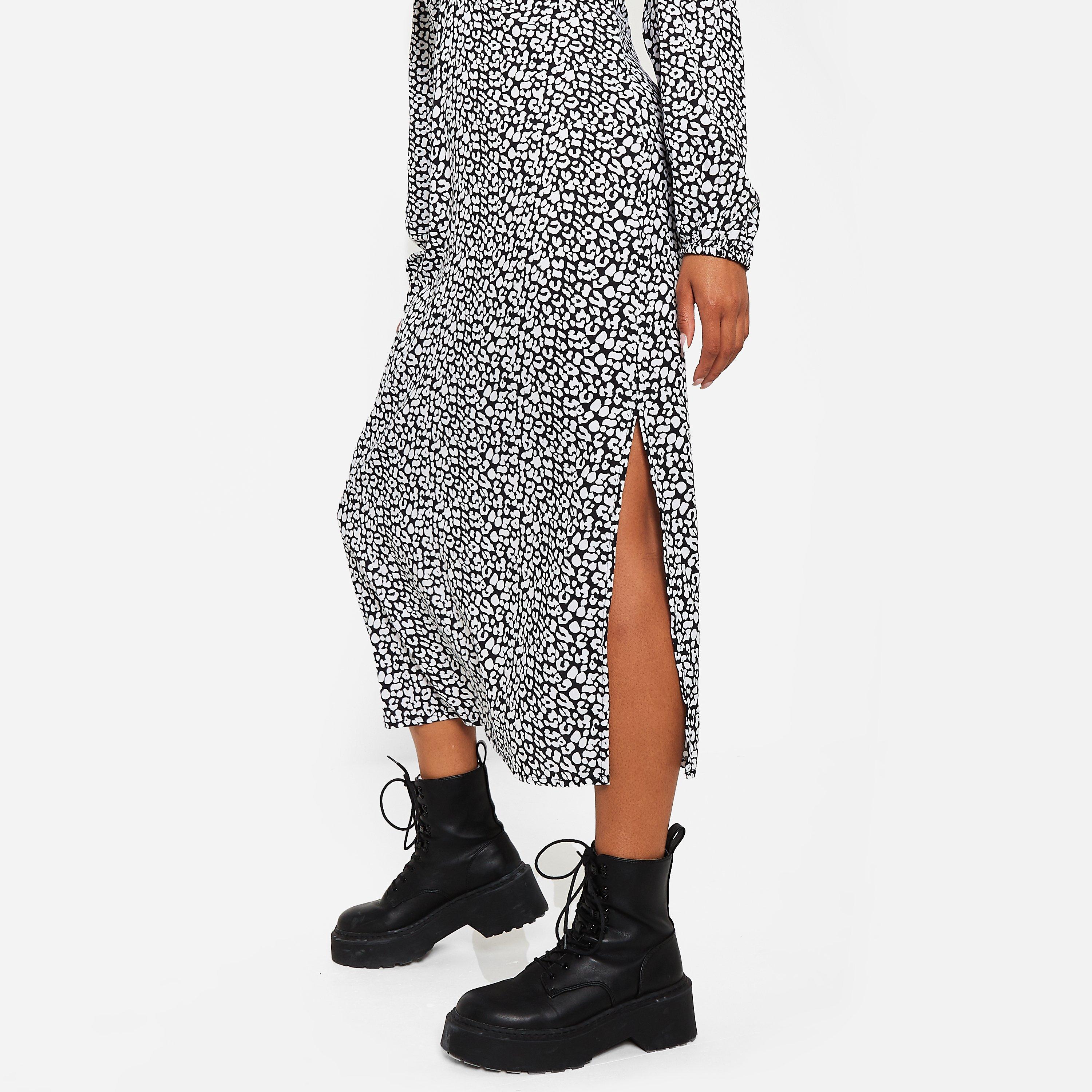 BLACK LEOPARD - I Saw It First - ISAWITFIRST Printed Midaxi Dress - 3