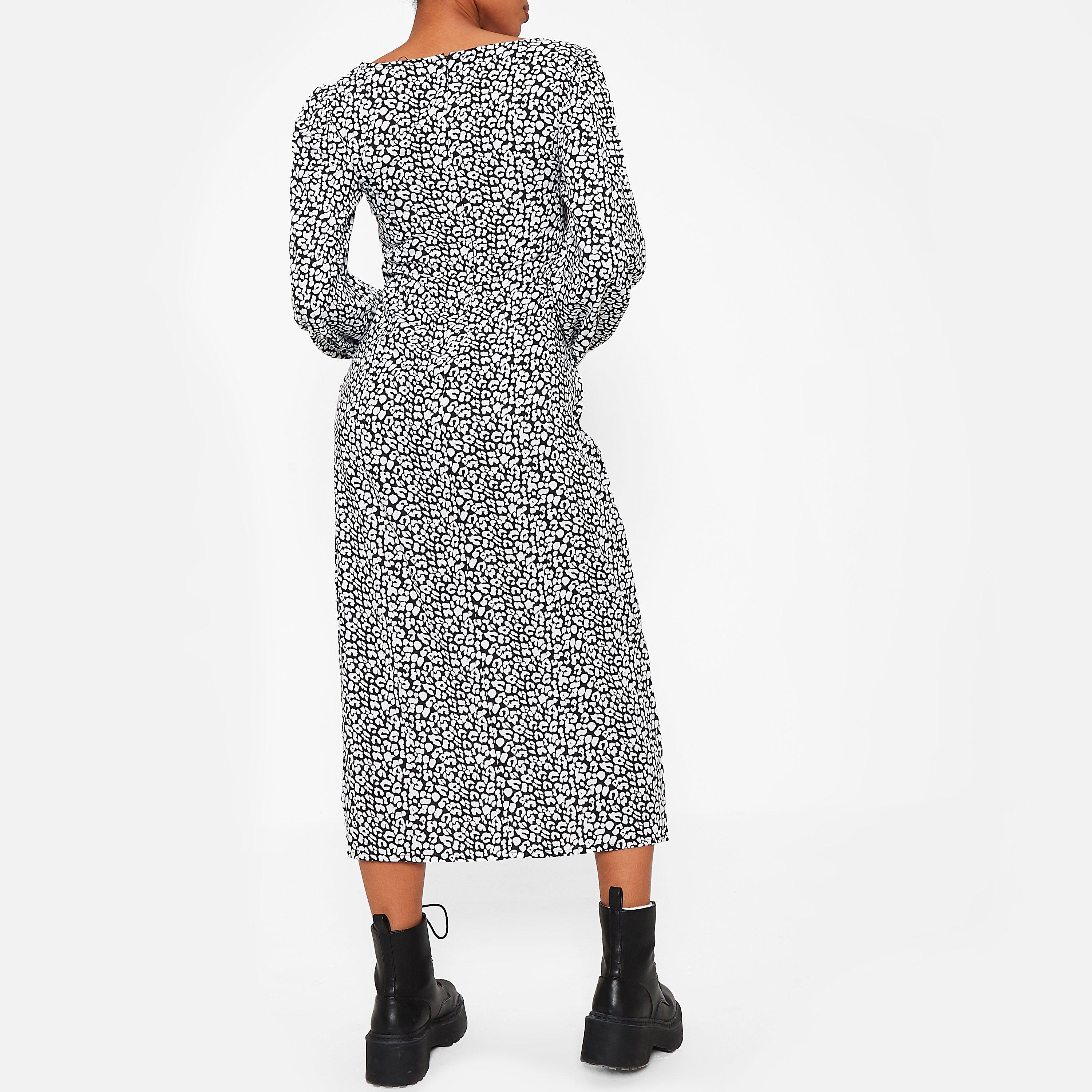 BLACK LEOPARD - I Saw It First - ISAWITFIRST Printed Midaxi Dress - 5