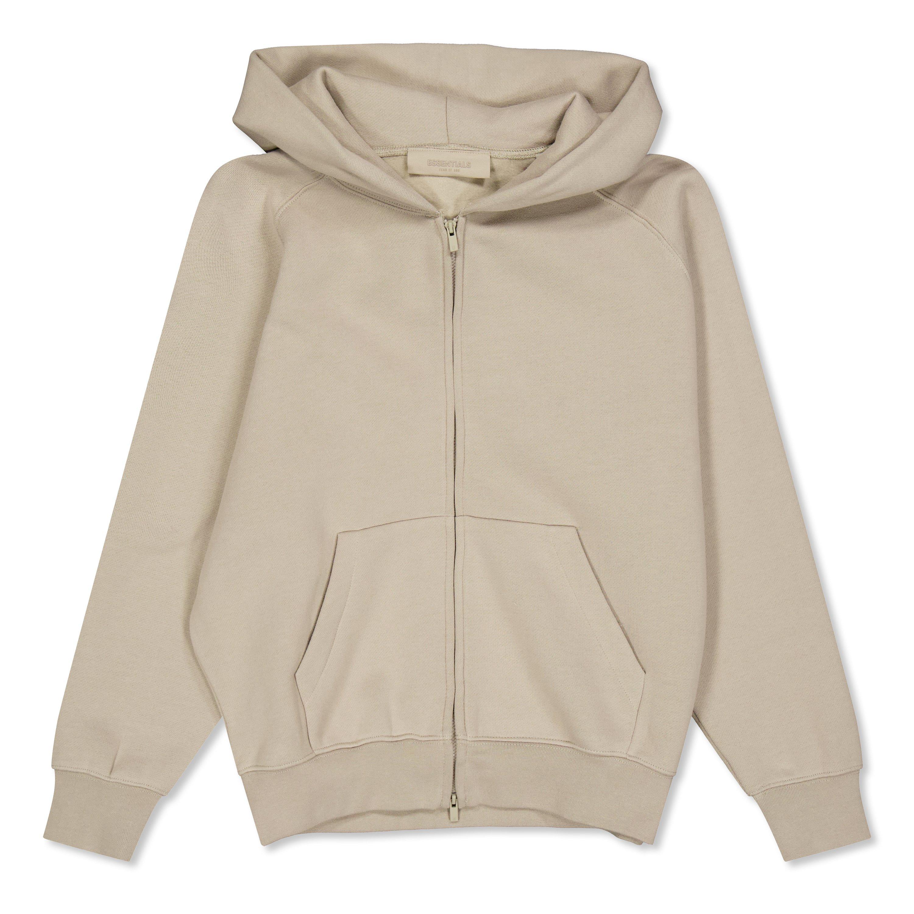 Fear Of God Essentials  Kids' Full Zip Hoodie - Smoke - Size 8 Yrs