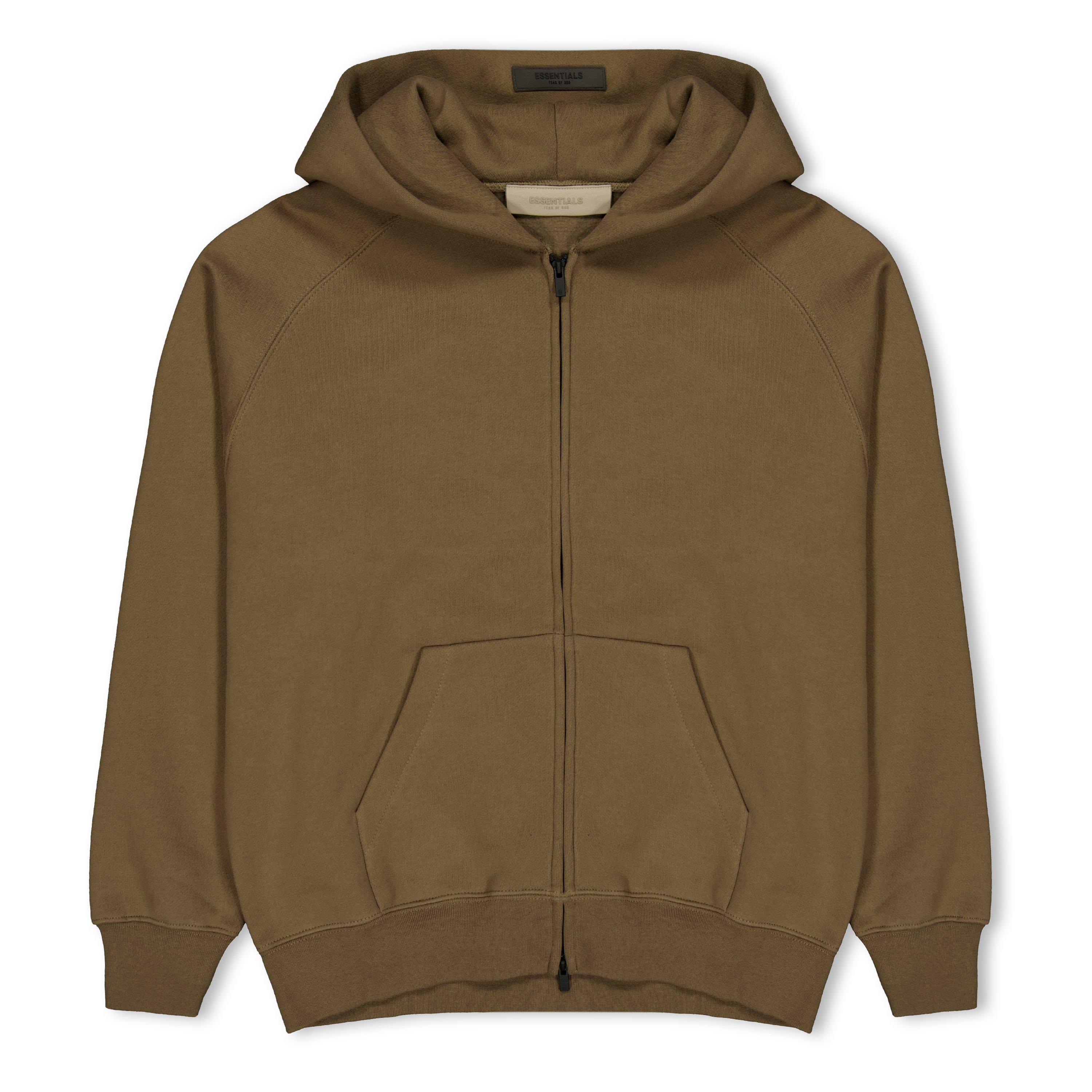 Fear Of God Essentials  Kids' Full Zip Hoodie - Wood - Size 2-3 Yrs