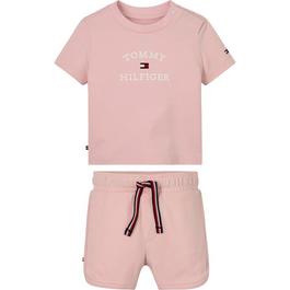 Tommy Hilfiger Logo T Shirt and Shorts Set Infants