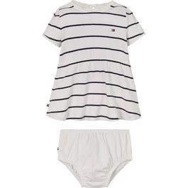 Tommy Hilfiger Stripe Dress Set Infants