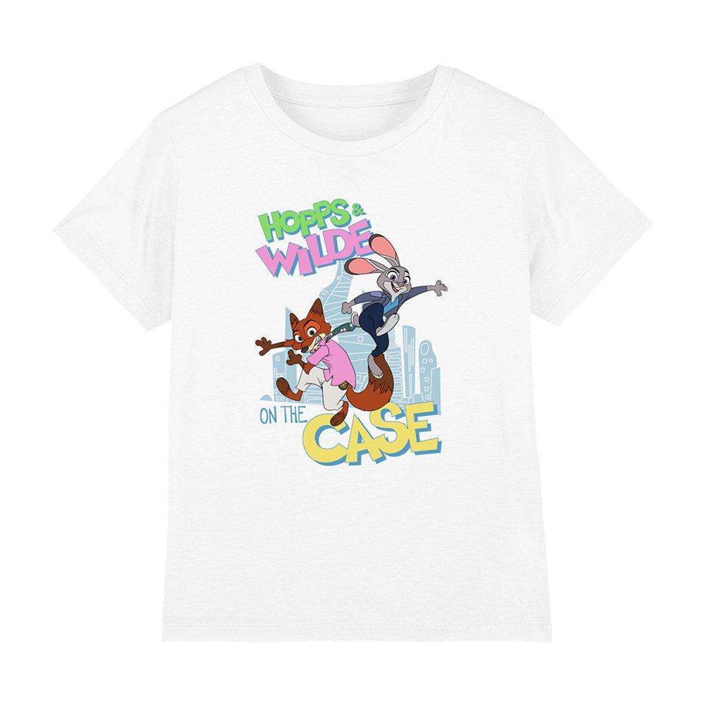 White - Disney - Zootopia 2 Hopps And Wilde On The Case Kids T-Shir - 1