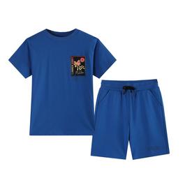 Studio Studio Younger Boys Jersey Co-ord Set Blue