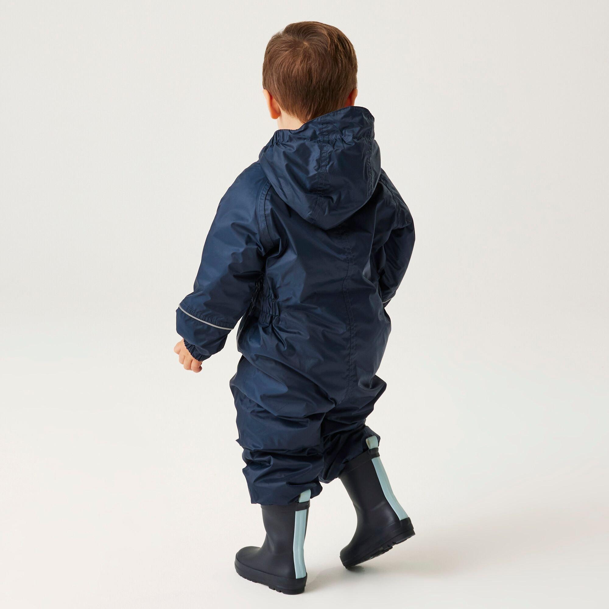 Navy Blue - Regatta - Kids' Splosh III Fleece Lined Ski Suit - 2