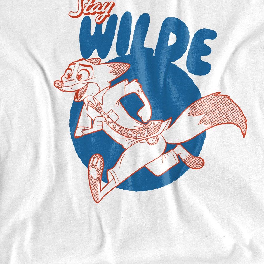 White - Disney - Zootopia 2 Nick Wilde Stay Wild Kids T-Shirt Whit - 2