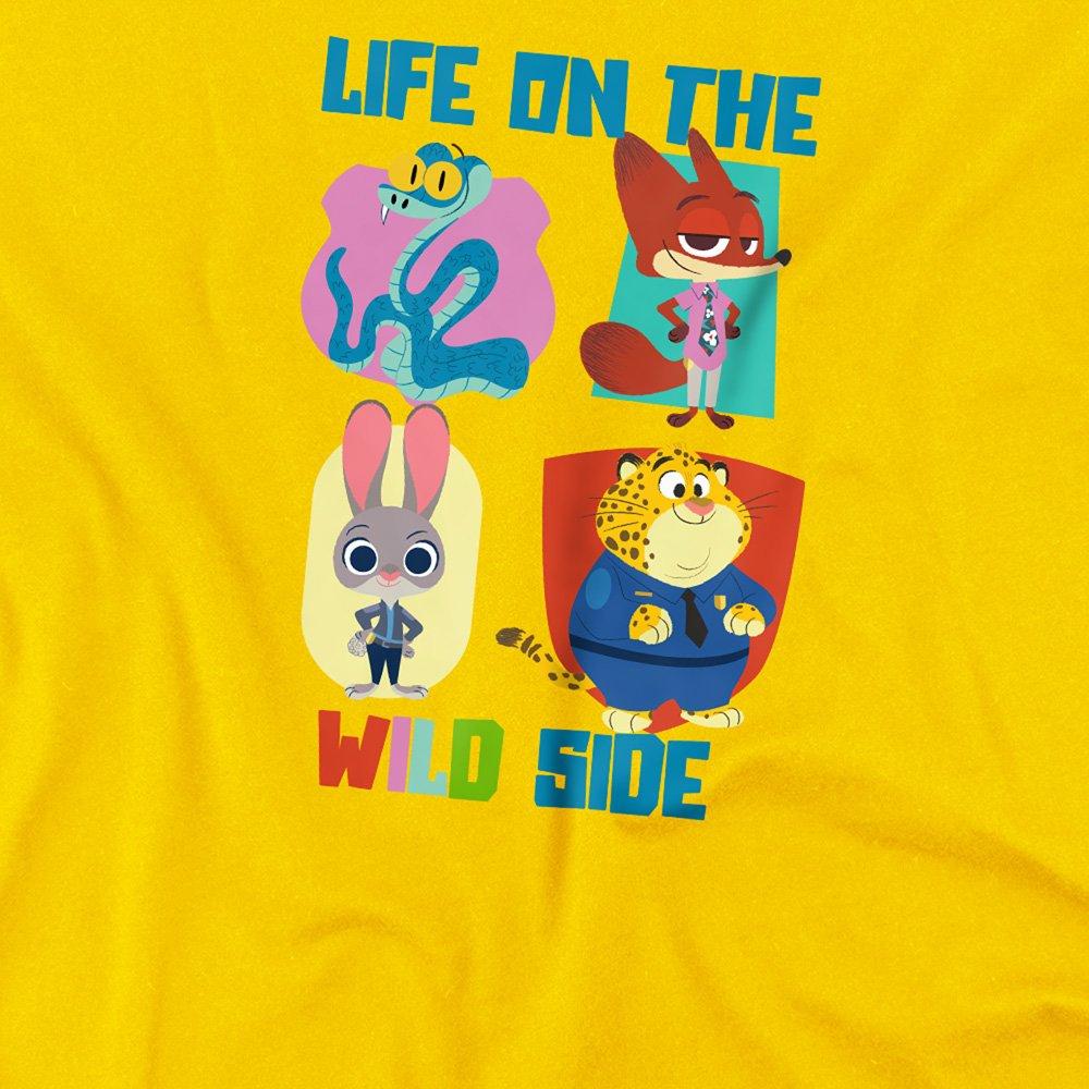 Yellow - Disney - Zootopia 2 Life On The Wild Side Kids T-Shirt Yel - 2