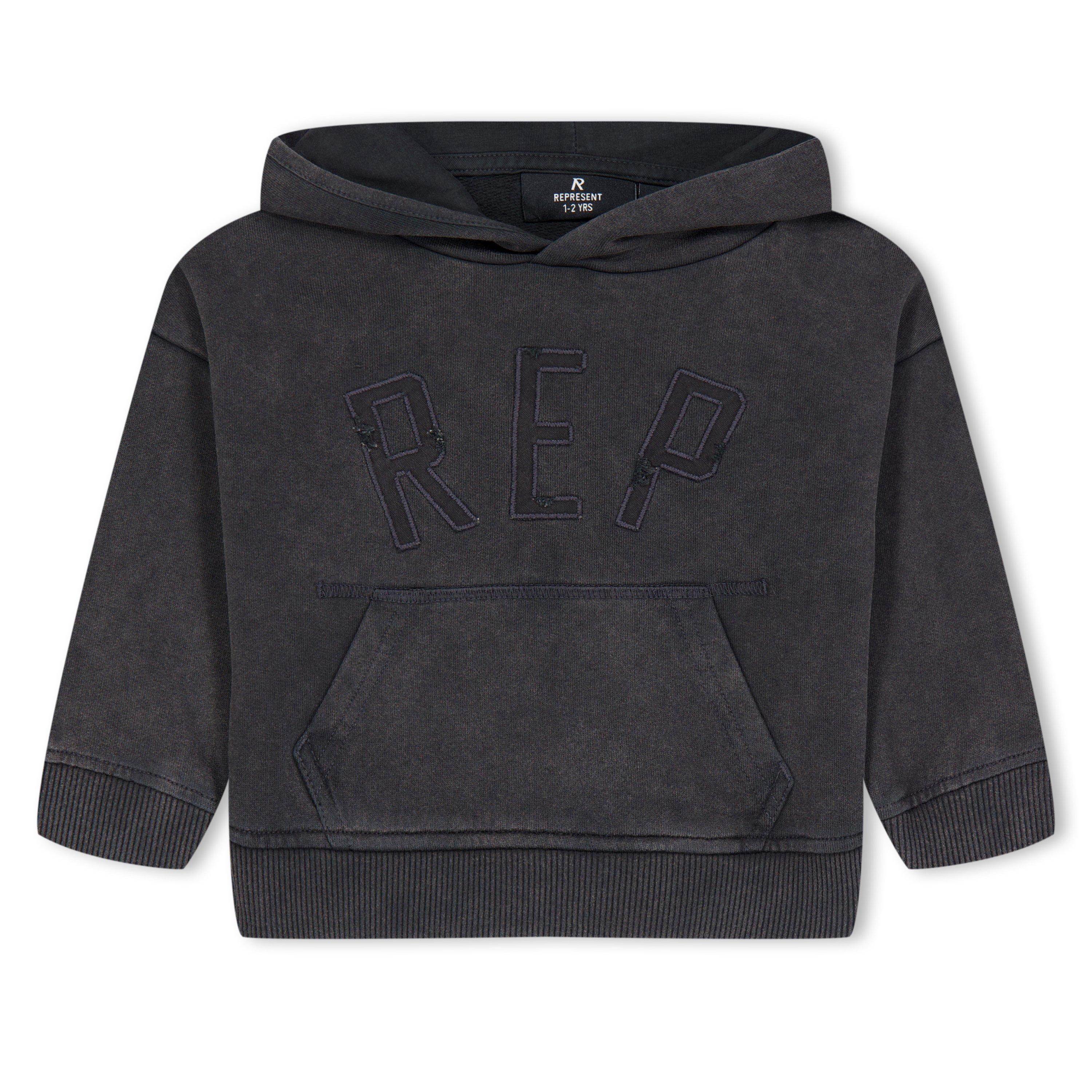 Black - Represent - Unisex Logo Hoodie - 1
