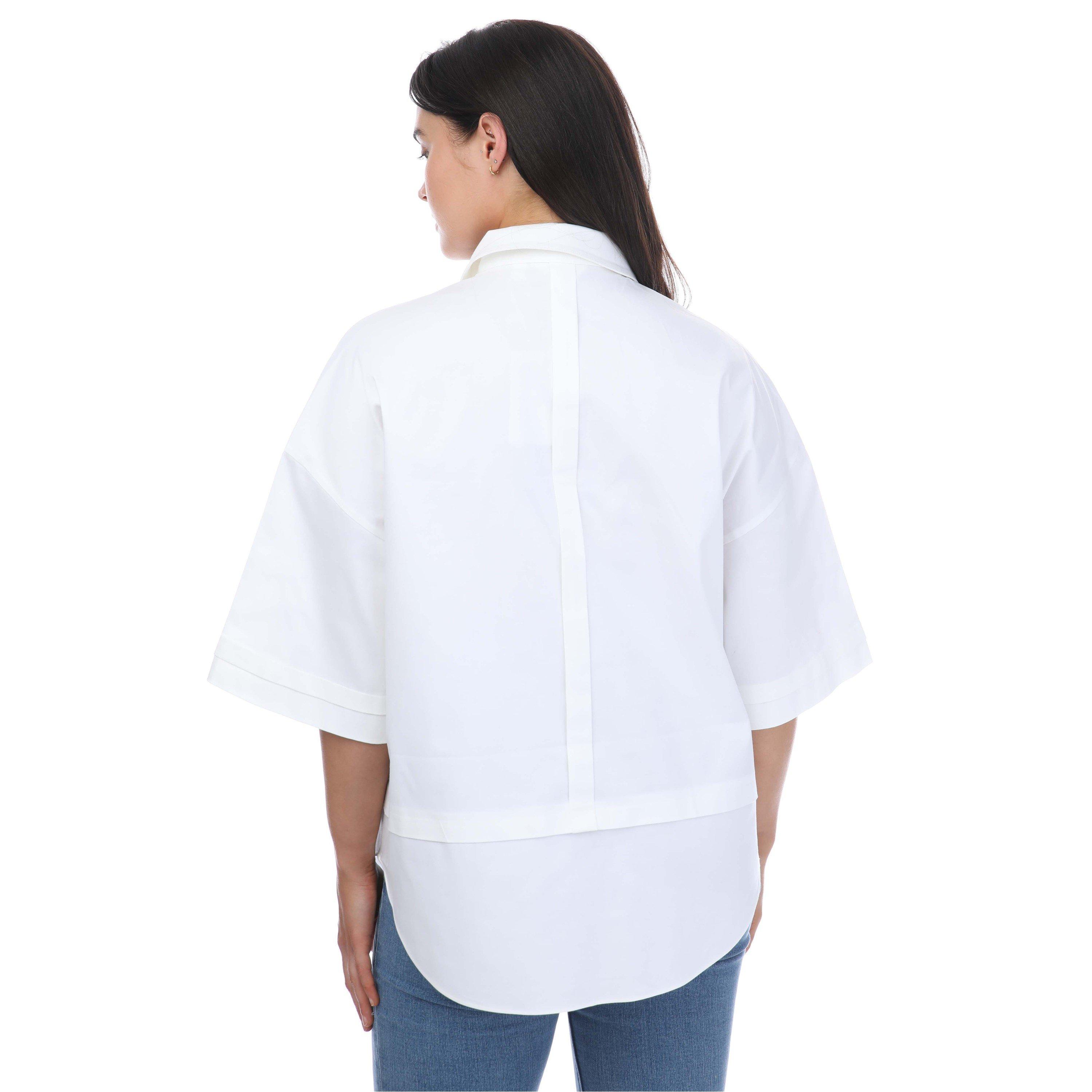 White - Ted Baker - Orlanda Oversized three quarter Length Shirt - 2