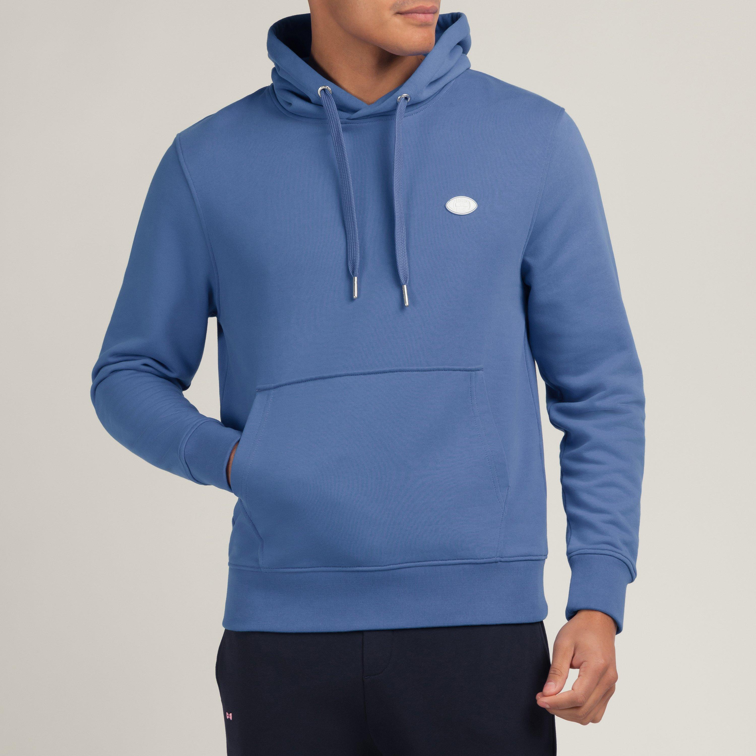 Blv10 - Eden Park - Plain blue hooded sweatshirt - 2
