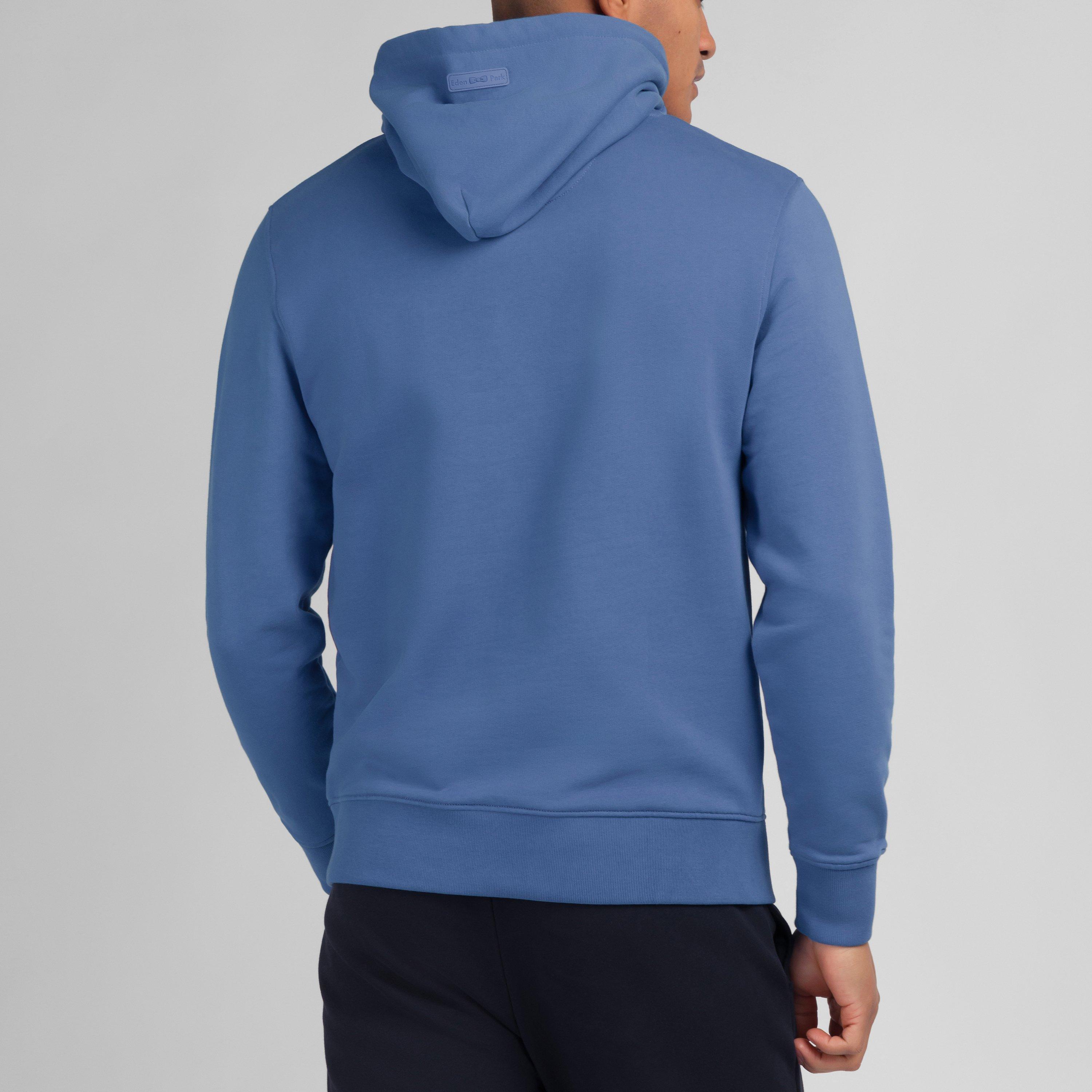 Blv10 - Eden Park - Plain blue hooded sweatshirt - 4