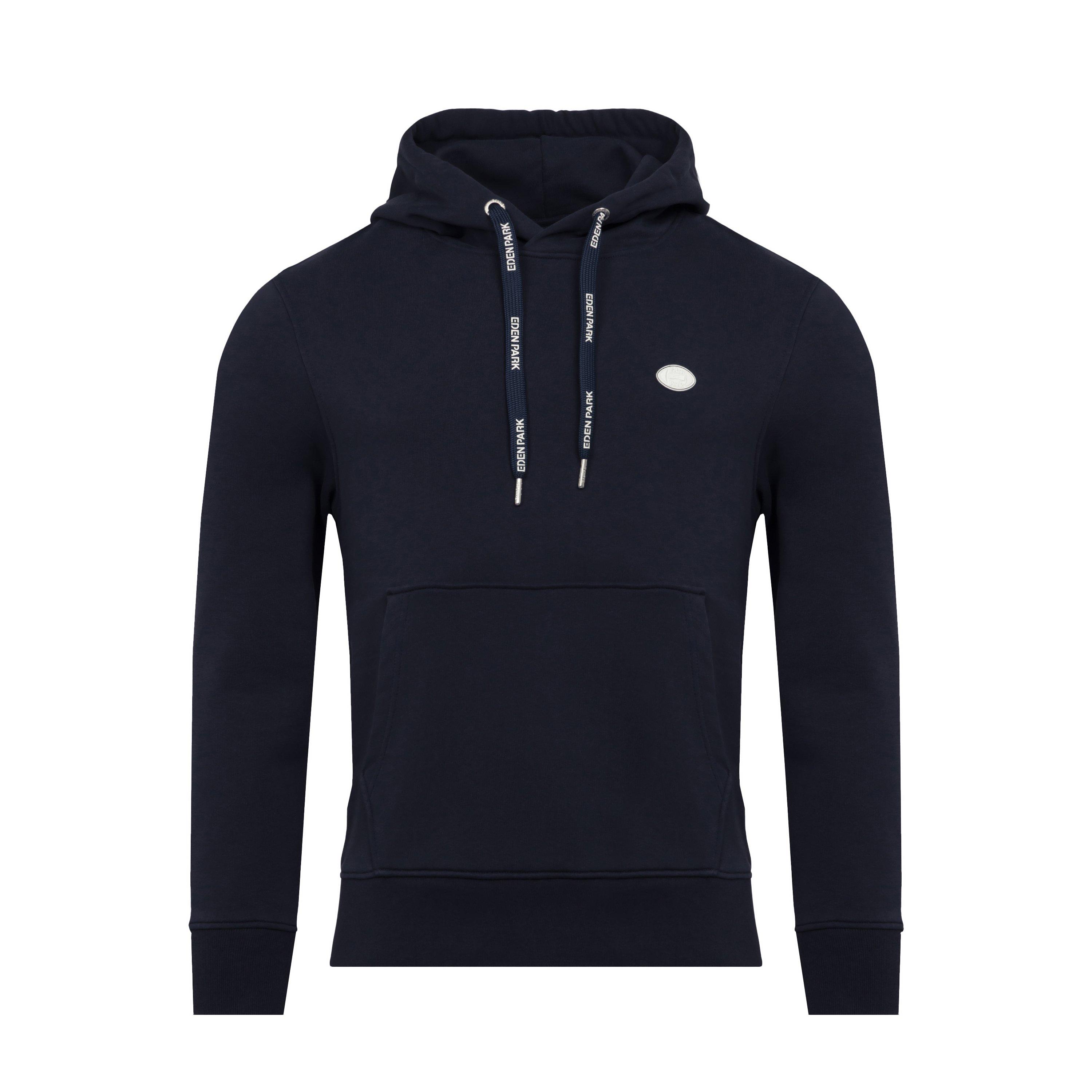 Blf - Eden Park - Plain blue hooded sweatshirt - 1