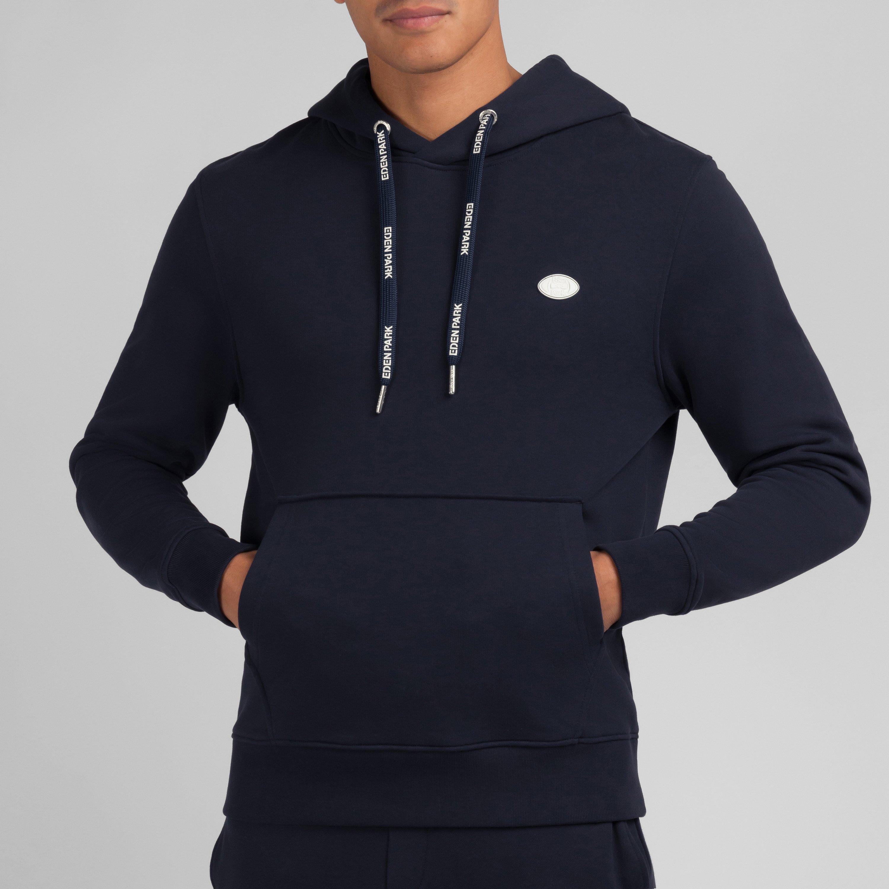 Blf - Eden Park - Plain blue hooded sweatshirt - 2