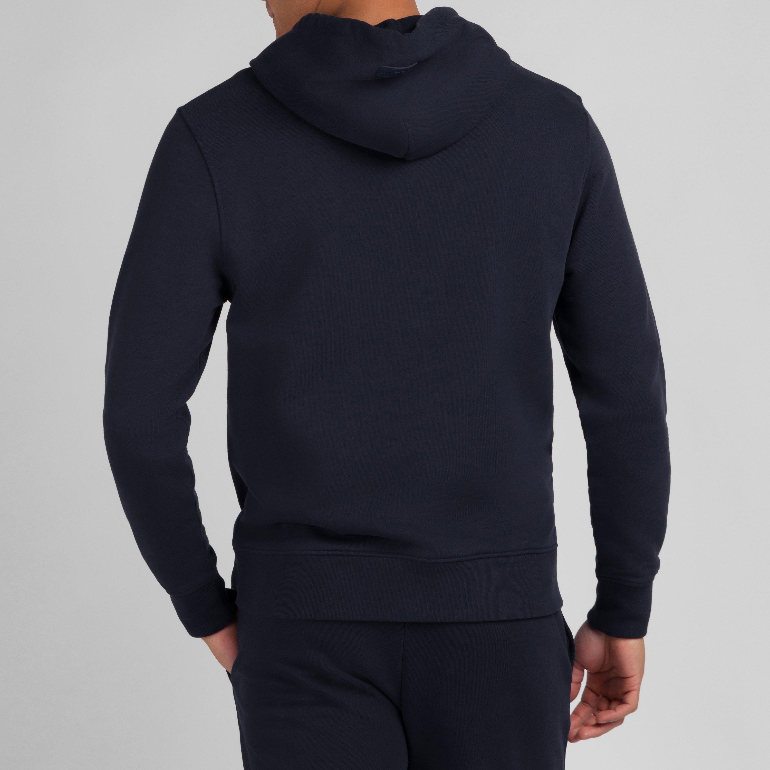 Blf - Eden Park - Plain blue hooded sweatshirt - 4