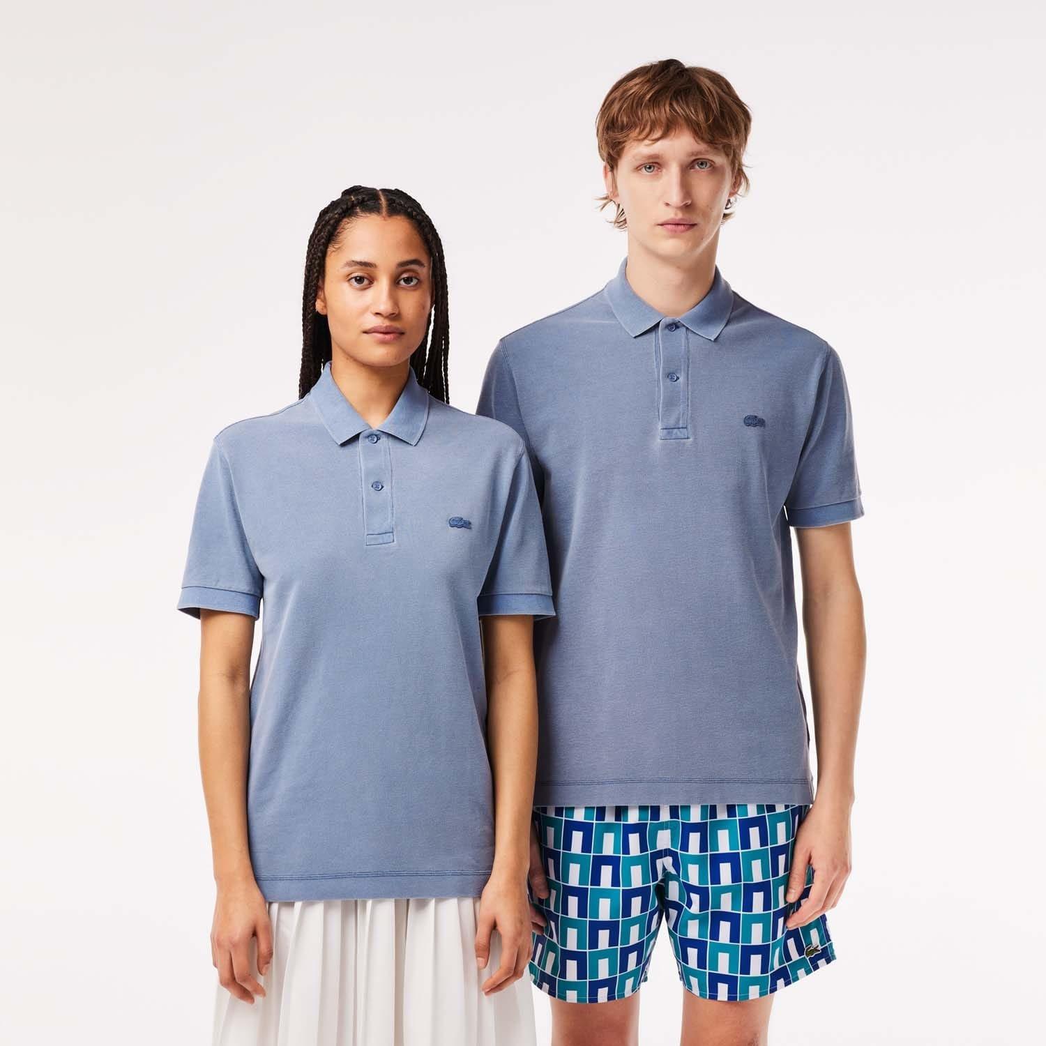 Stone - Lacoste - Classic-Fit Natural Dye Polo Shirt - 1