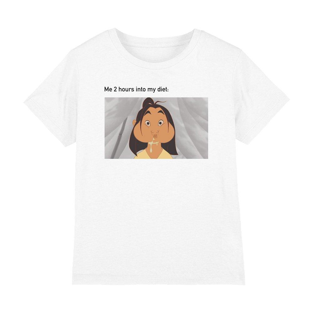 White - Disney - Mulan Diet Fail Meme T-Shirt White - 1