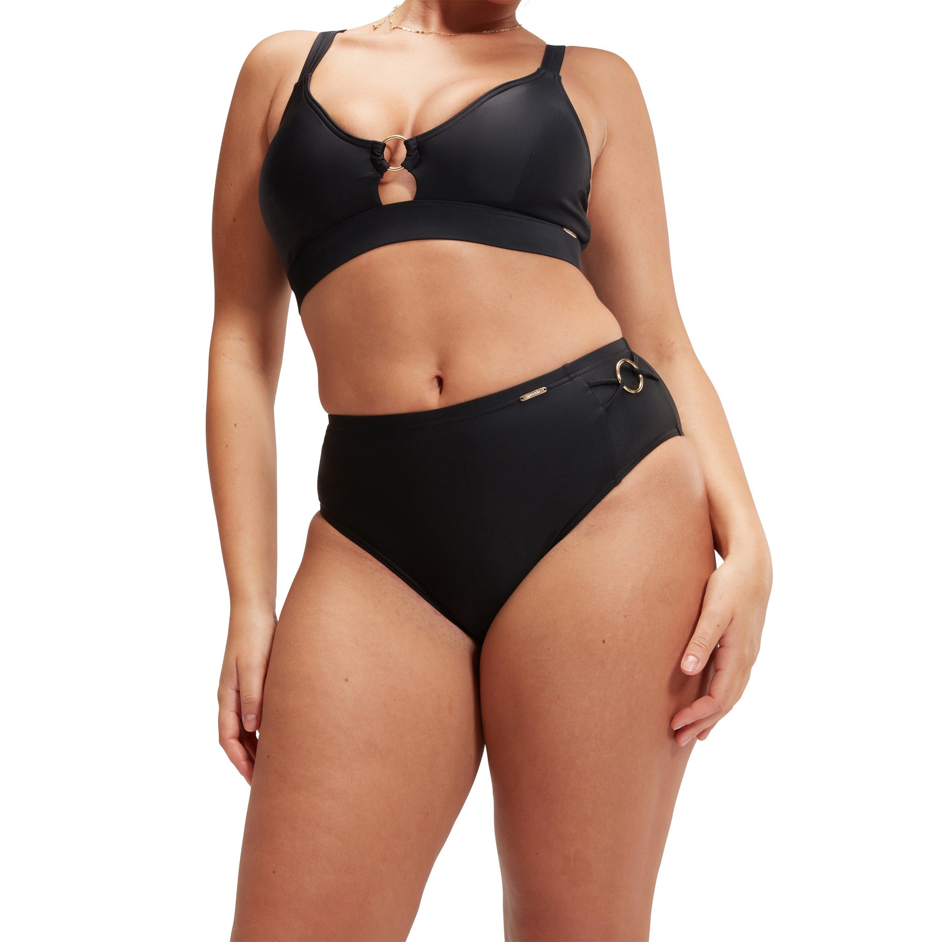 Schwarz - Speedo - Womens Shaping High Waist Brief - 3