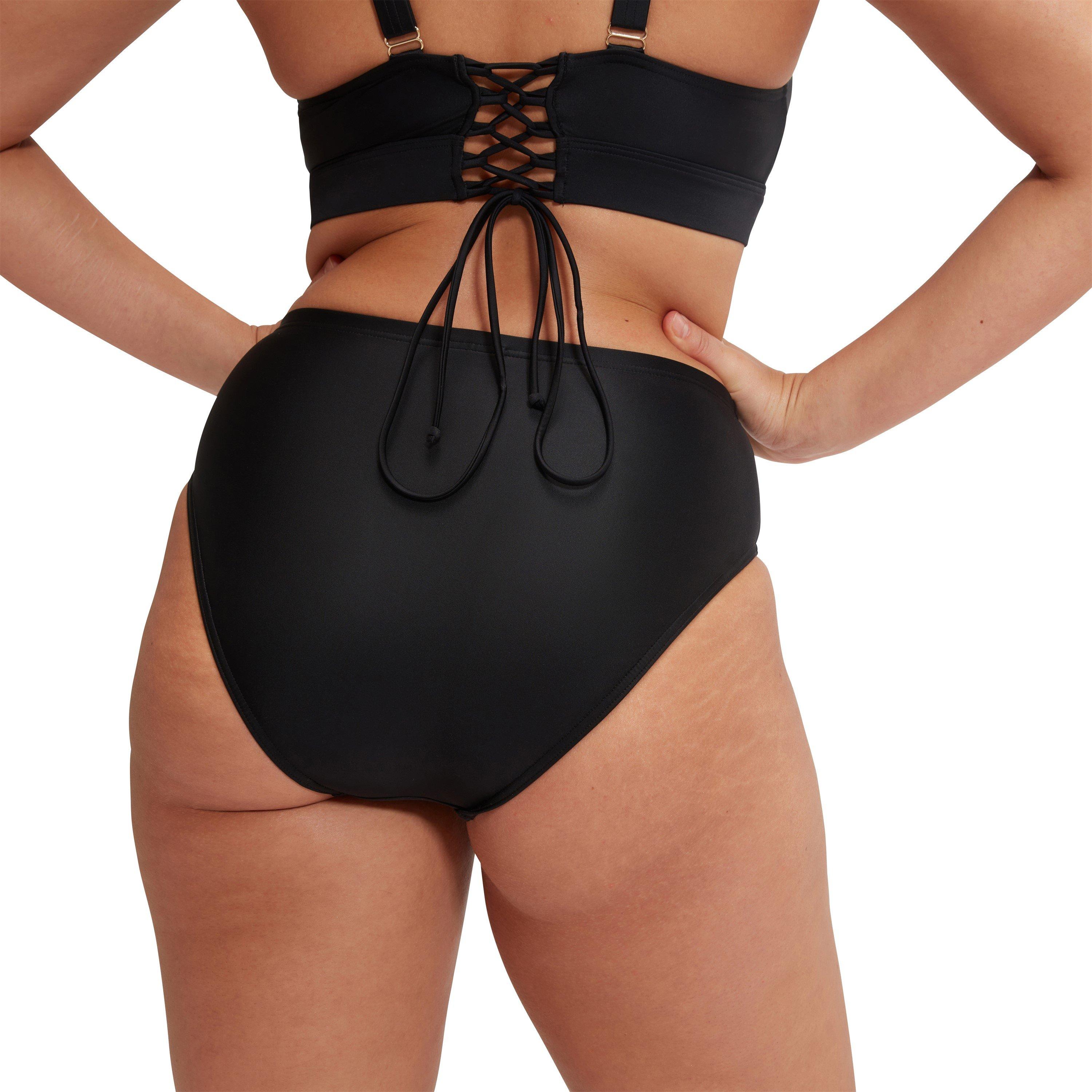 Schwarz - Speedo - Womens Shaping High Waist Brief - 4