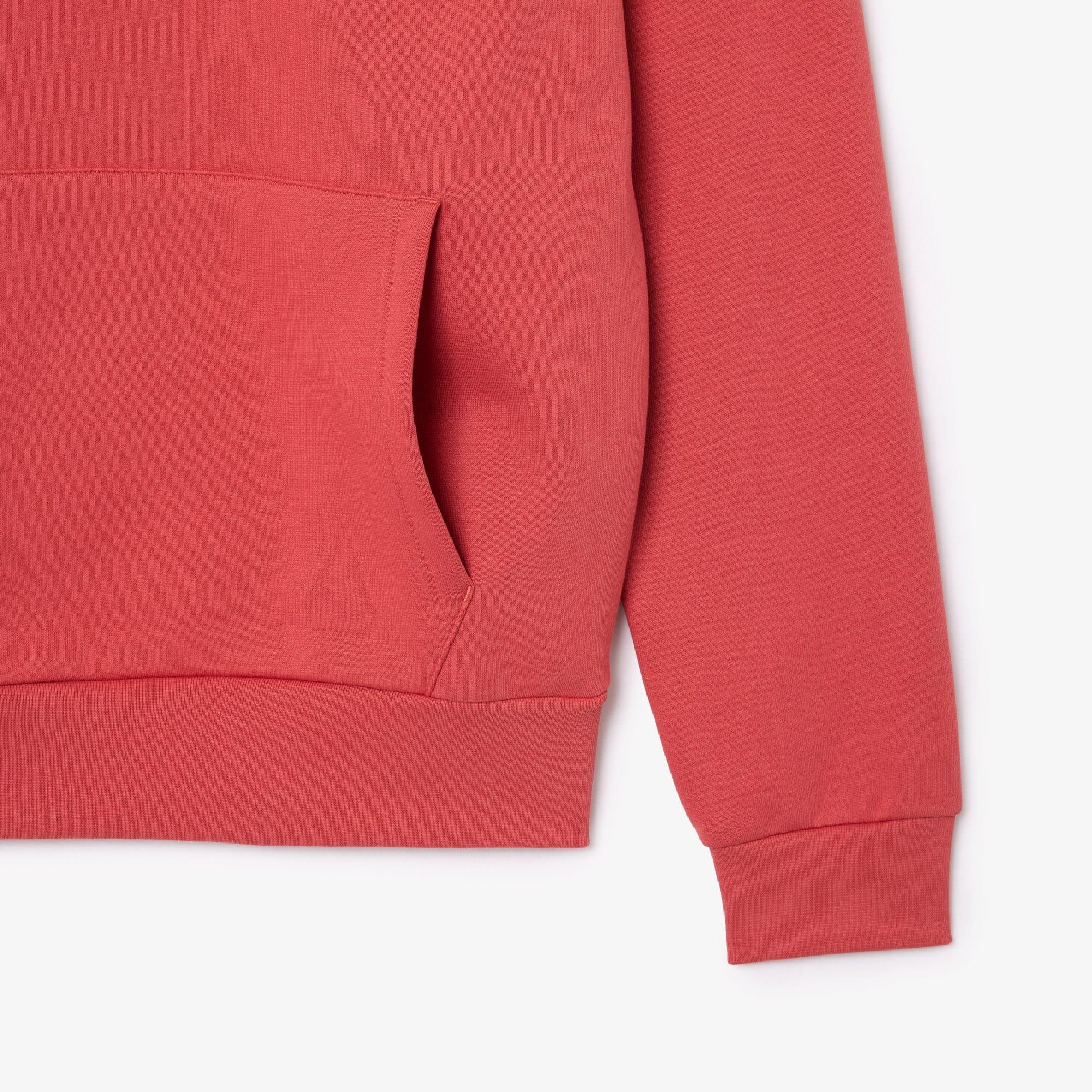 Red - Lacoste - Organic Cotton Hoodie - 3