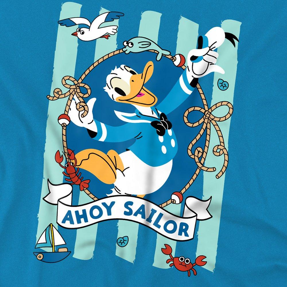 Turquoise - Disney - Donald Duck Ahoy Sailor Kids T-Shirt Turquoise - 2