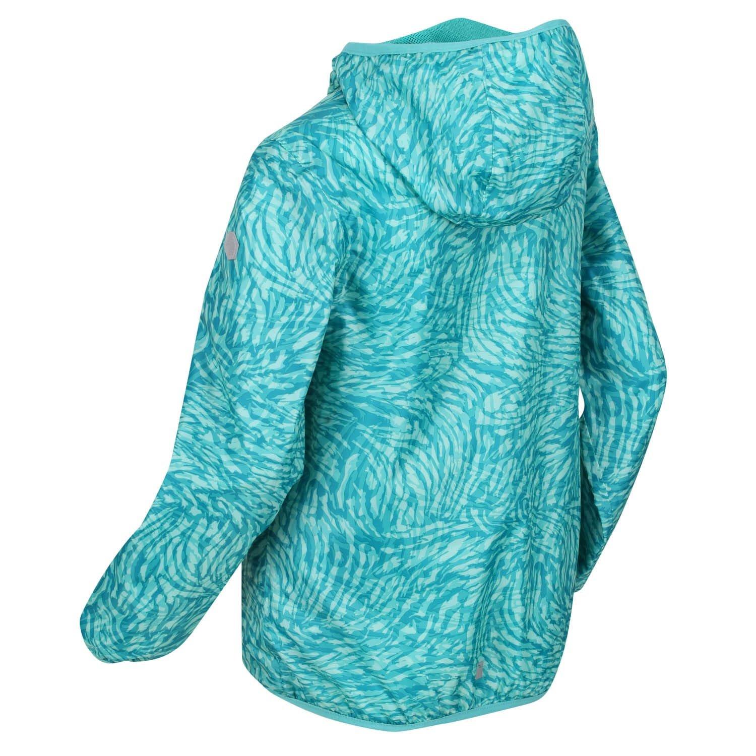 Blue - Regatta - Printed Lever Waterproof Jacket - 2