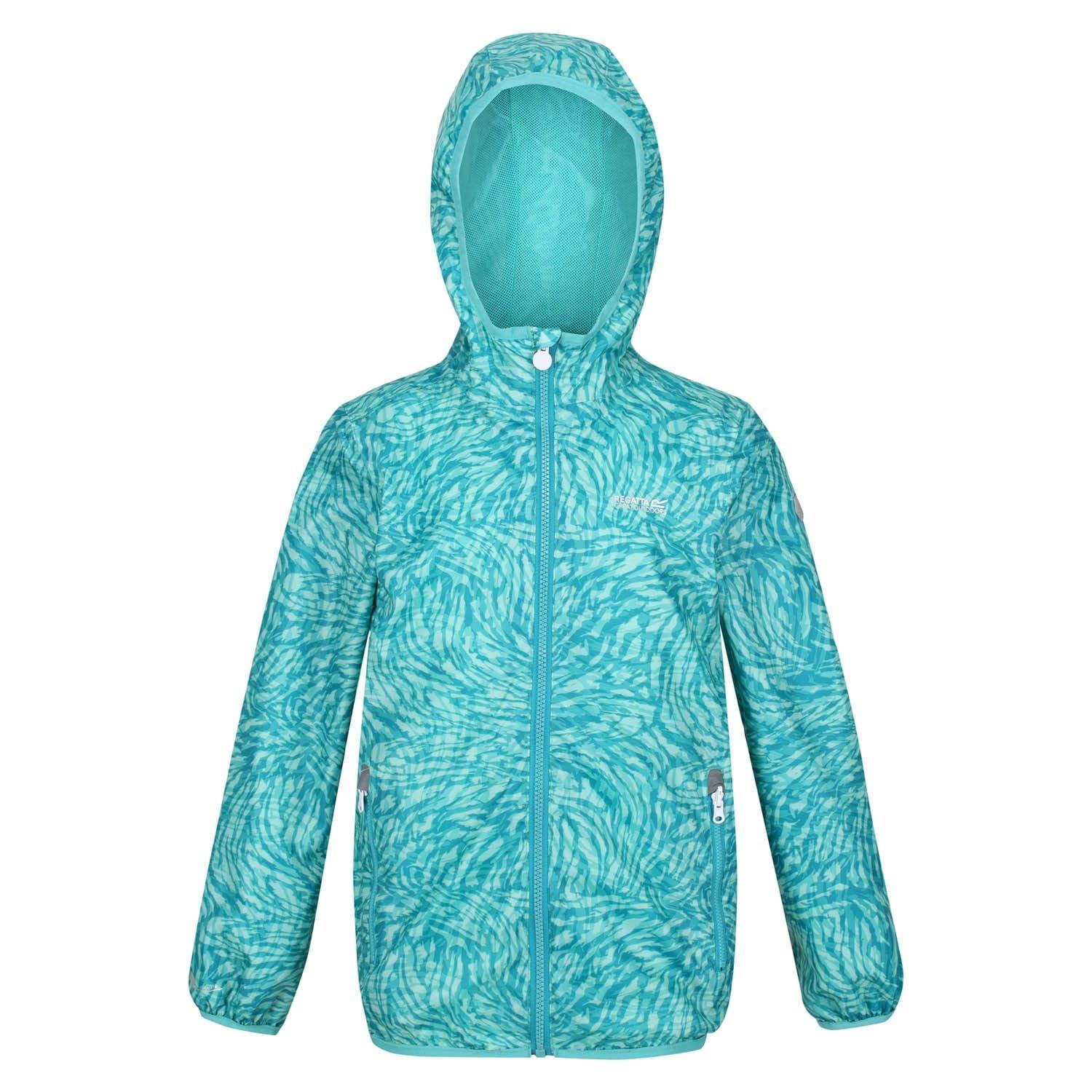 Blue - Regatta - Printed Lever Waterproof Jacket - 3