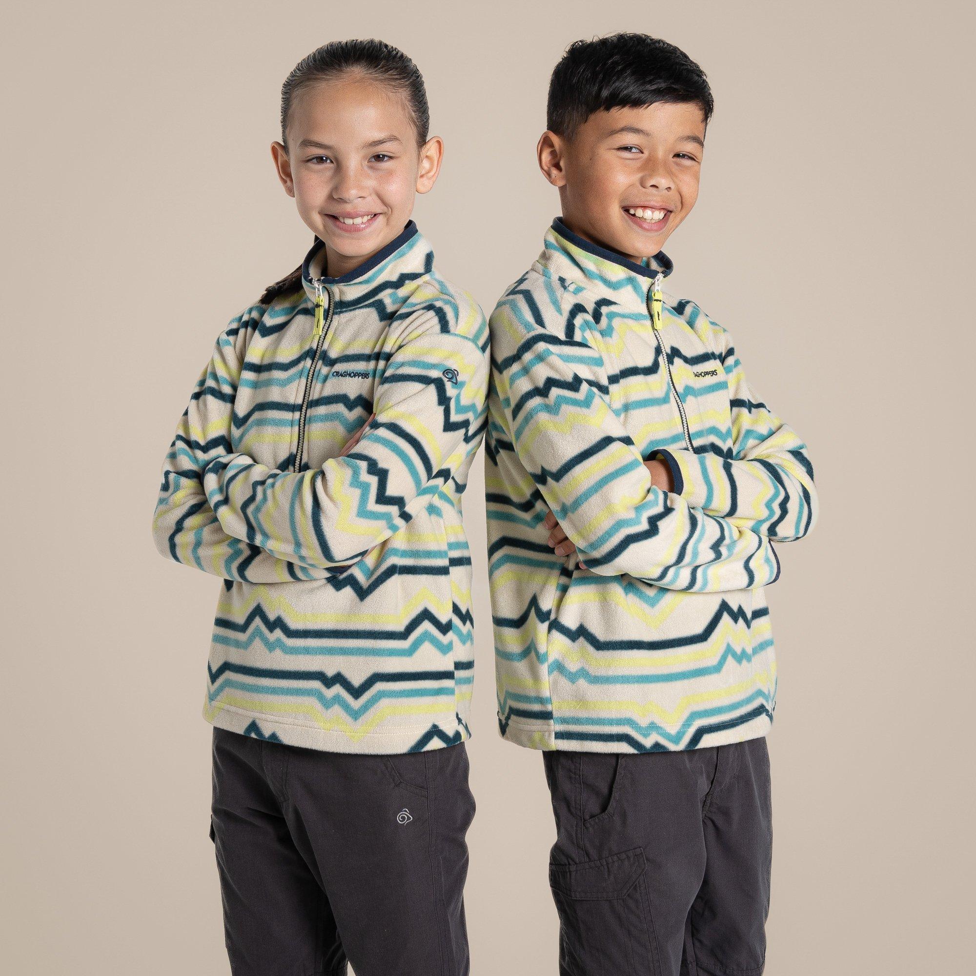 Craghoppers  Infant Kids' Bachas Quarter Zip Fleece - Key Lime Prt - 5-6yrs