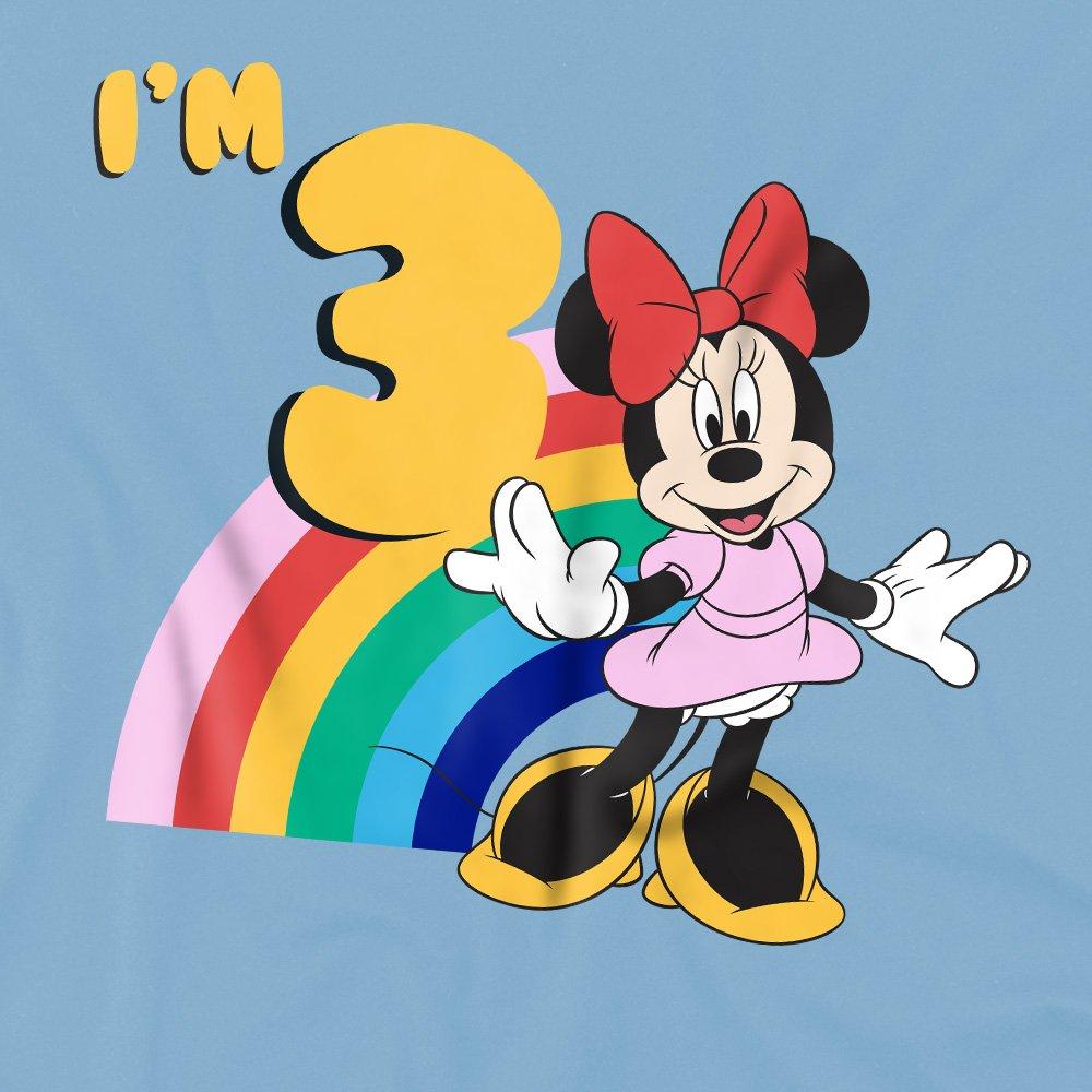 Light Blue - Disney - Minnie Mouse Rainbow 3rd Birthday Shirt kids t-shi - 2