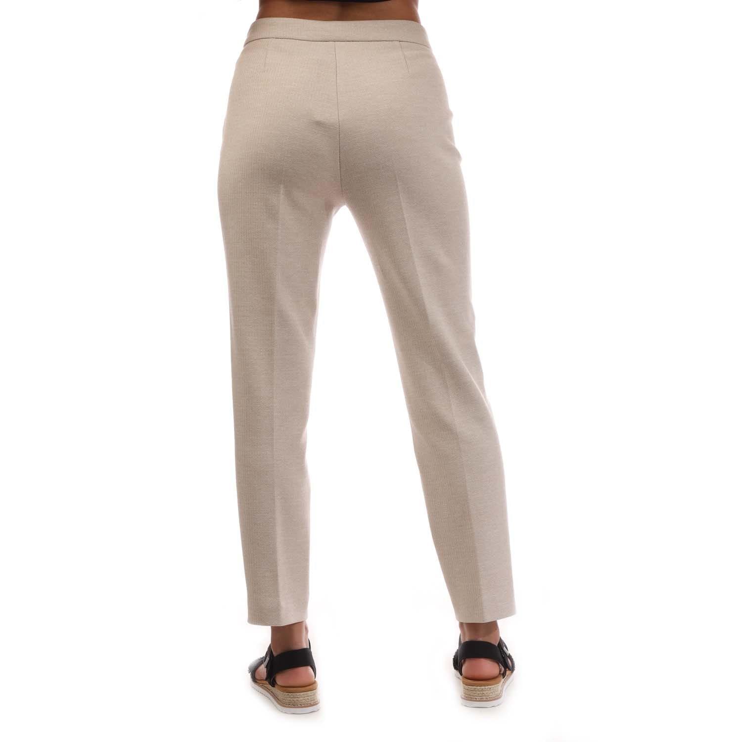 Beige - Boss - Tilunara Regular-Fit Cropped Trousers - 2