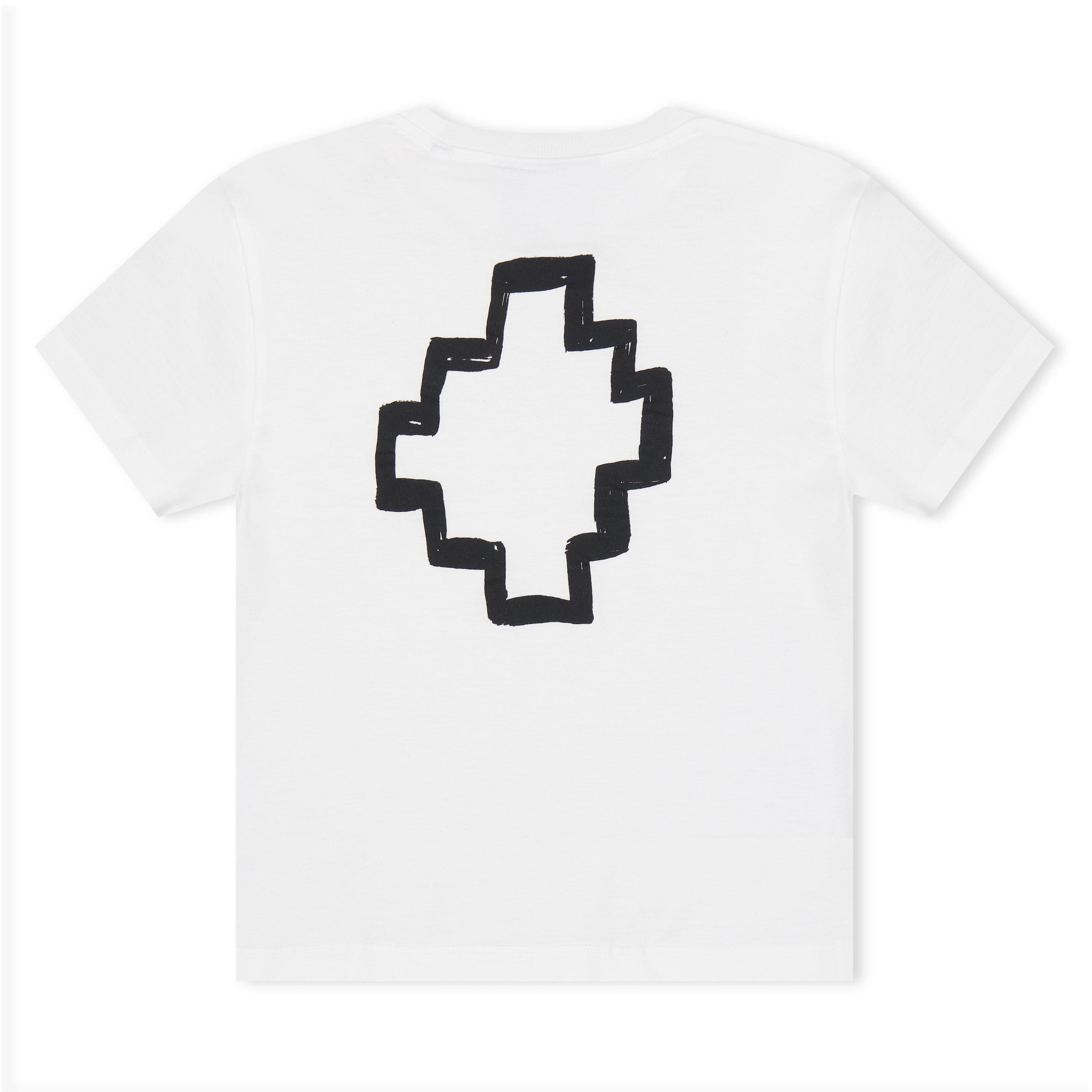 White - Marcelo Burlon - Kids' Logo Regular Fit T-Shirt - 2