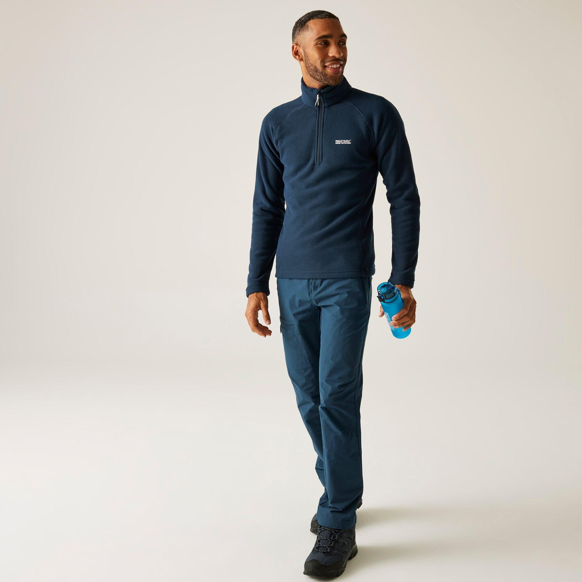 Navy Blue - Regatta - Men's Kenger Midweight 1/4-Zip Fleece Top - 3