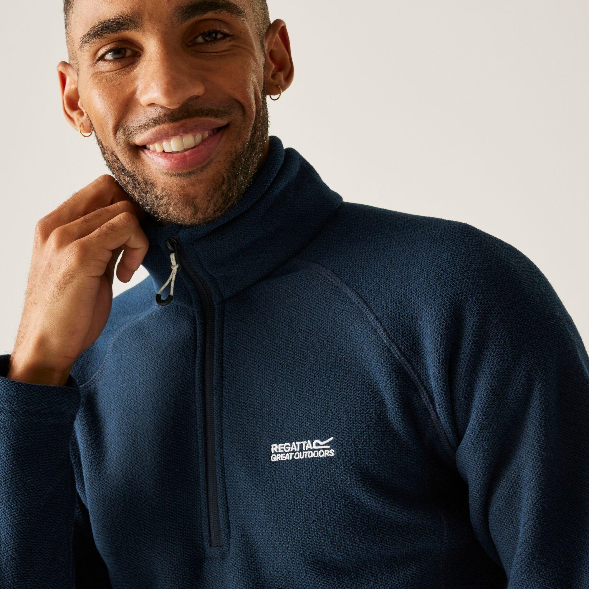 Navy Blue - Regatta - Men's Kenger Midweight 1/4-Zip Fleece Top - 4