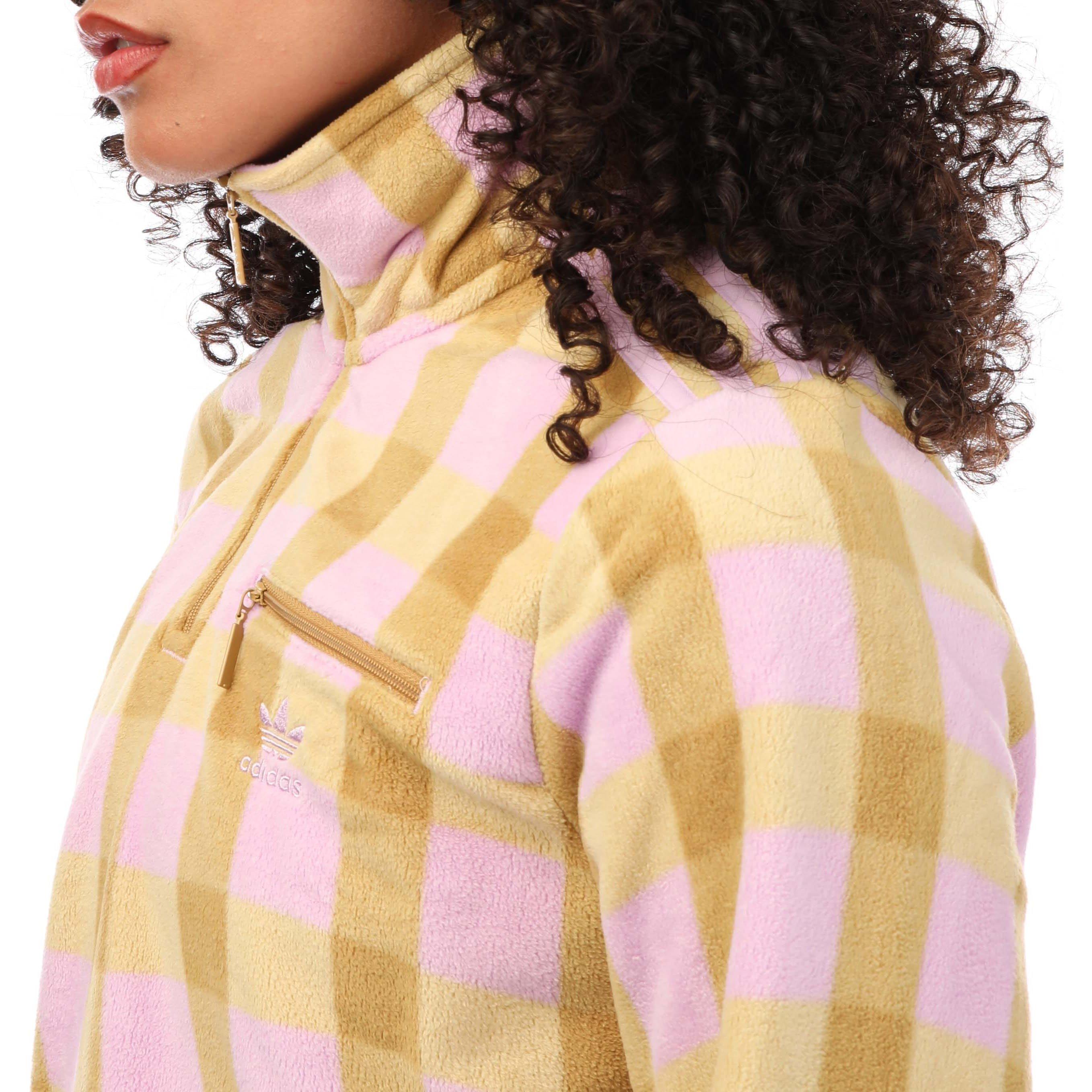 Multi Colour - adidas Originals - Half Zip Polar Fleece Sweatshirt - 3