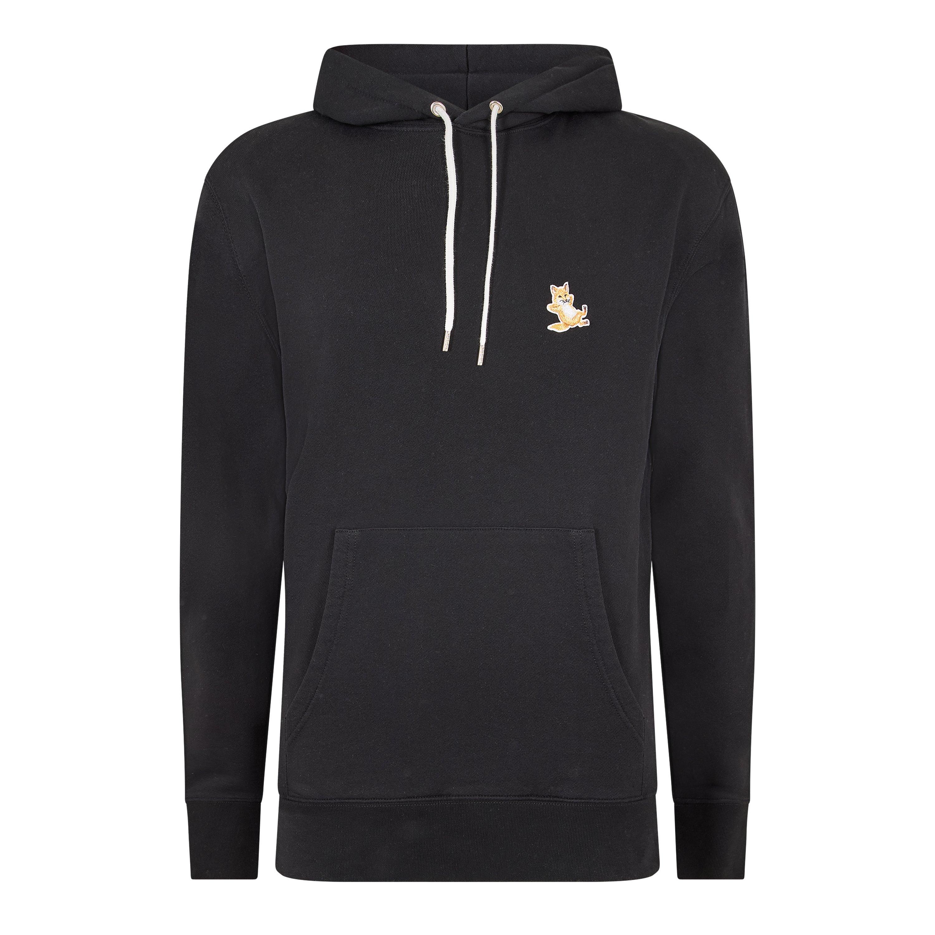 Black - Maison Kitsune - Chillax Fox Patch Hoodie - 1