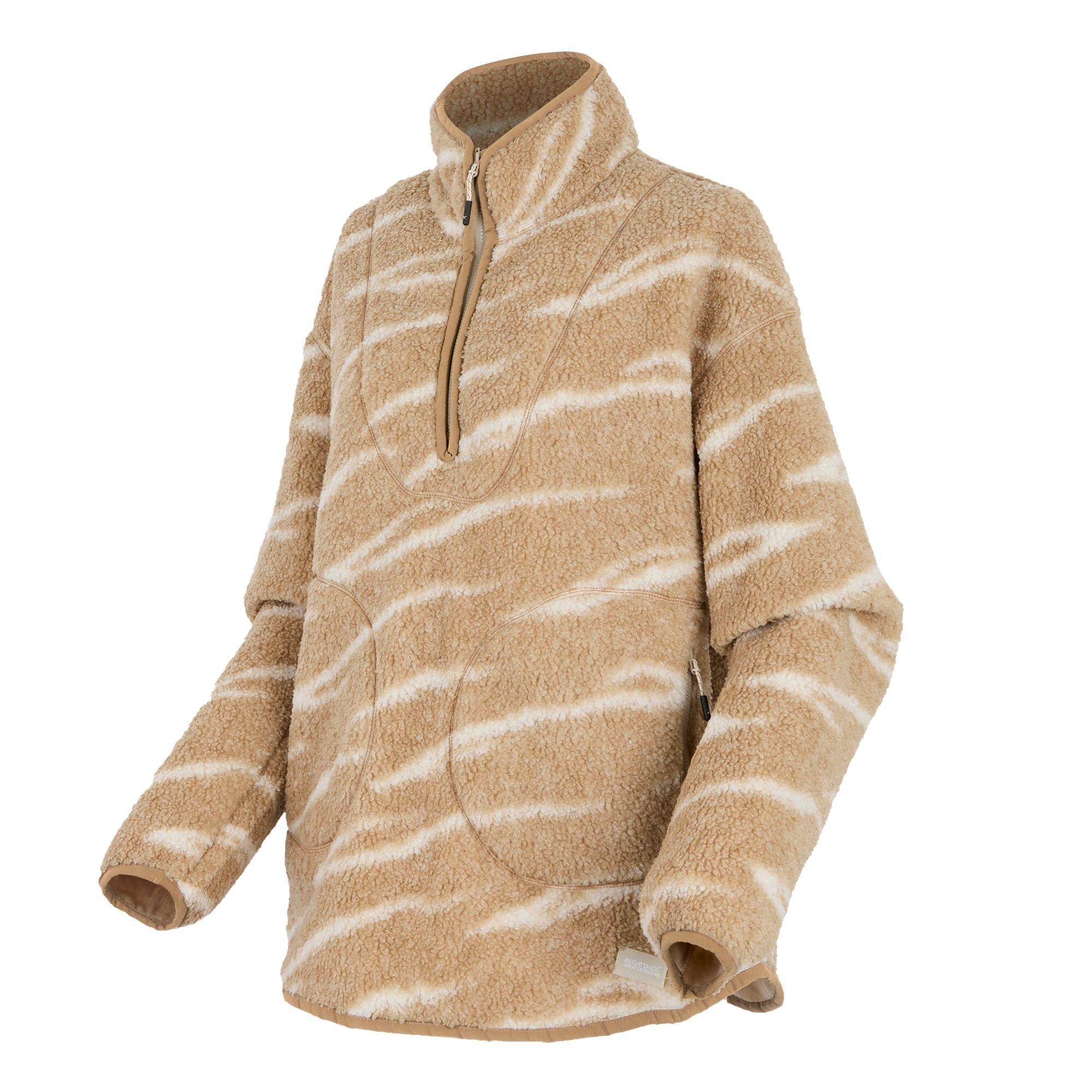 Beige - Regatta - Womens Frankie Borg Half Zip Fleece - 8