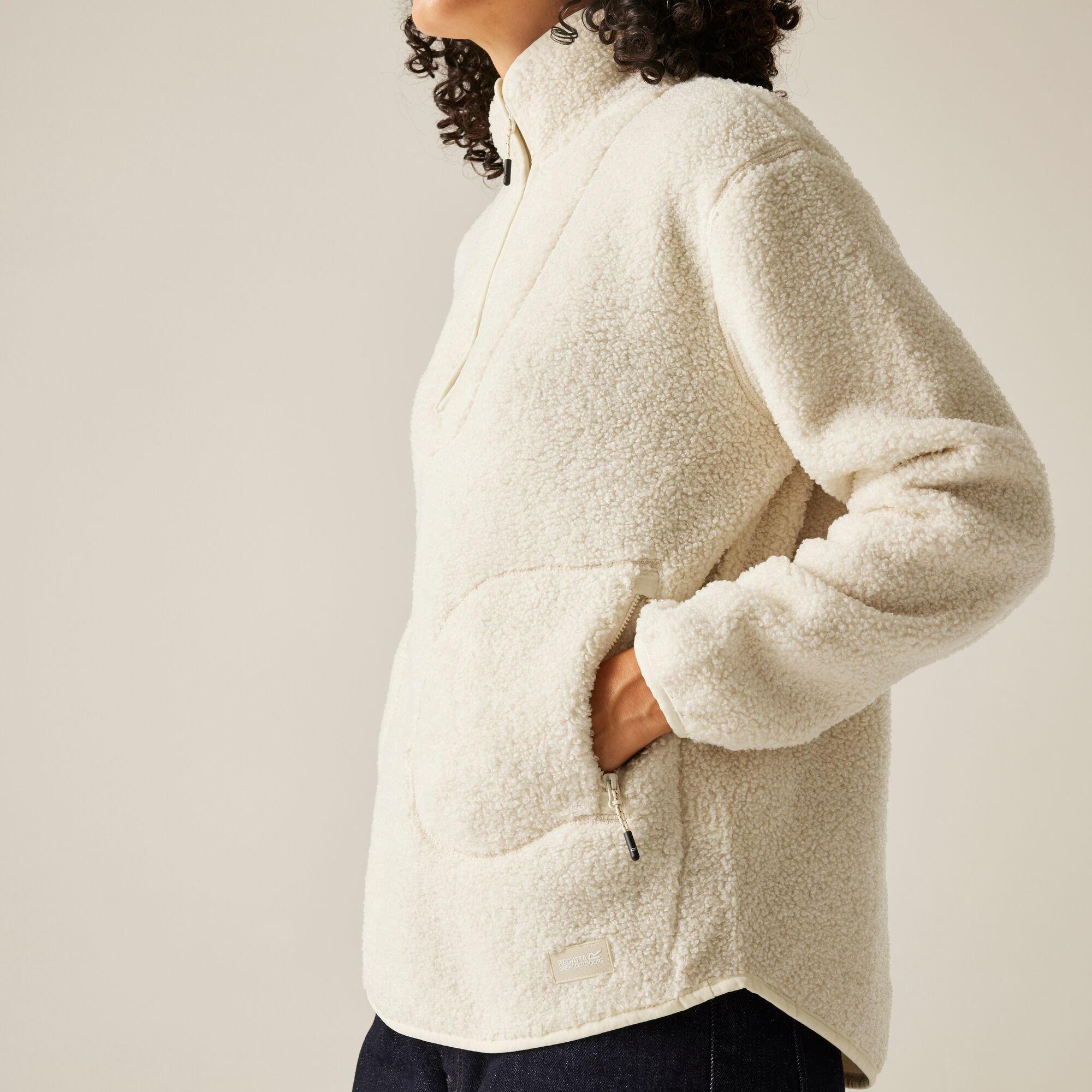 Light Vanilla - Regatta - Womens Frankie Borg Half Zip Fleece - 4