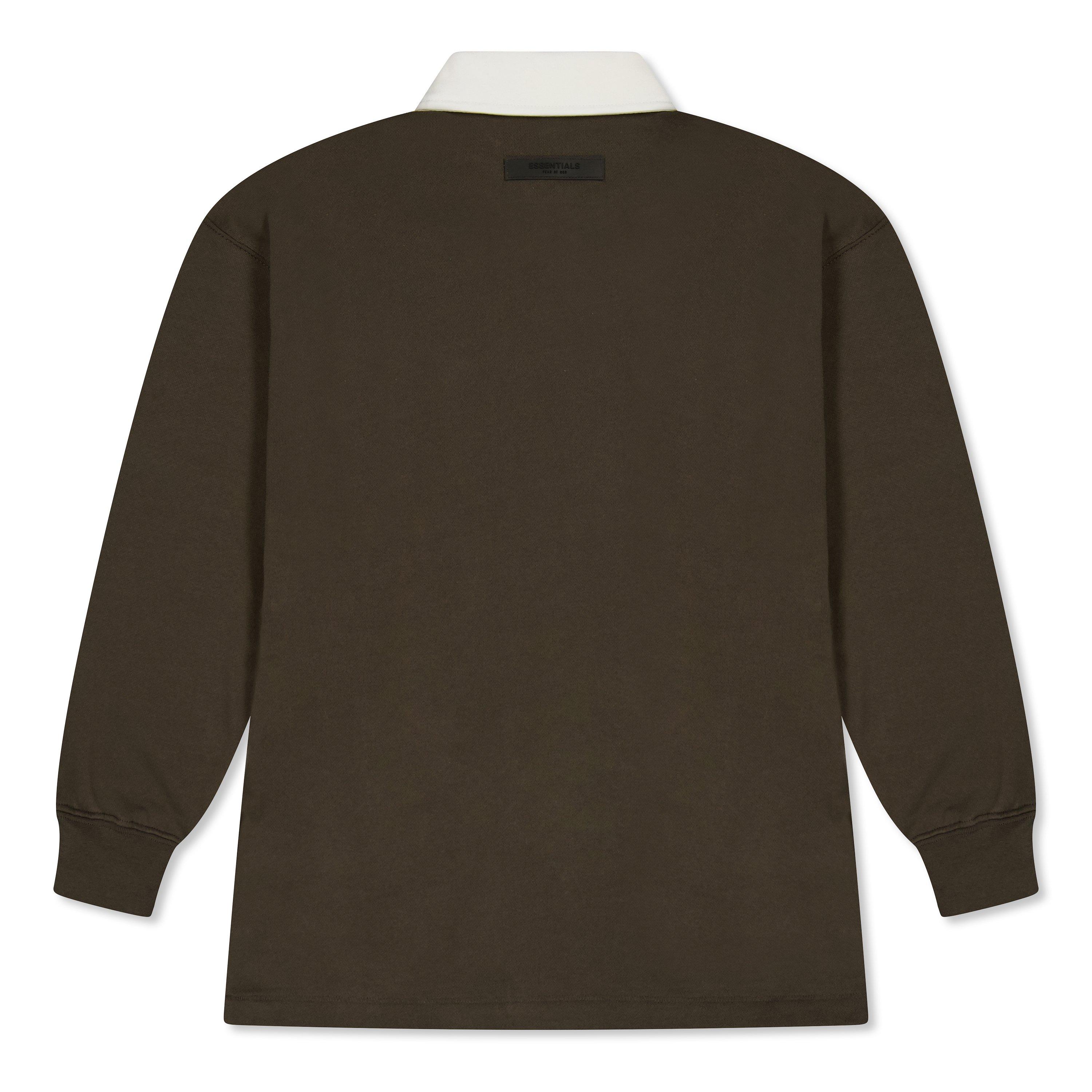 Off Black - Fear Of God Essentials - Unisex Kids' Henley Rugby Long Sleeve T-Shirt - 2