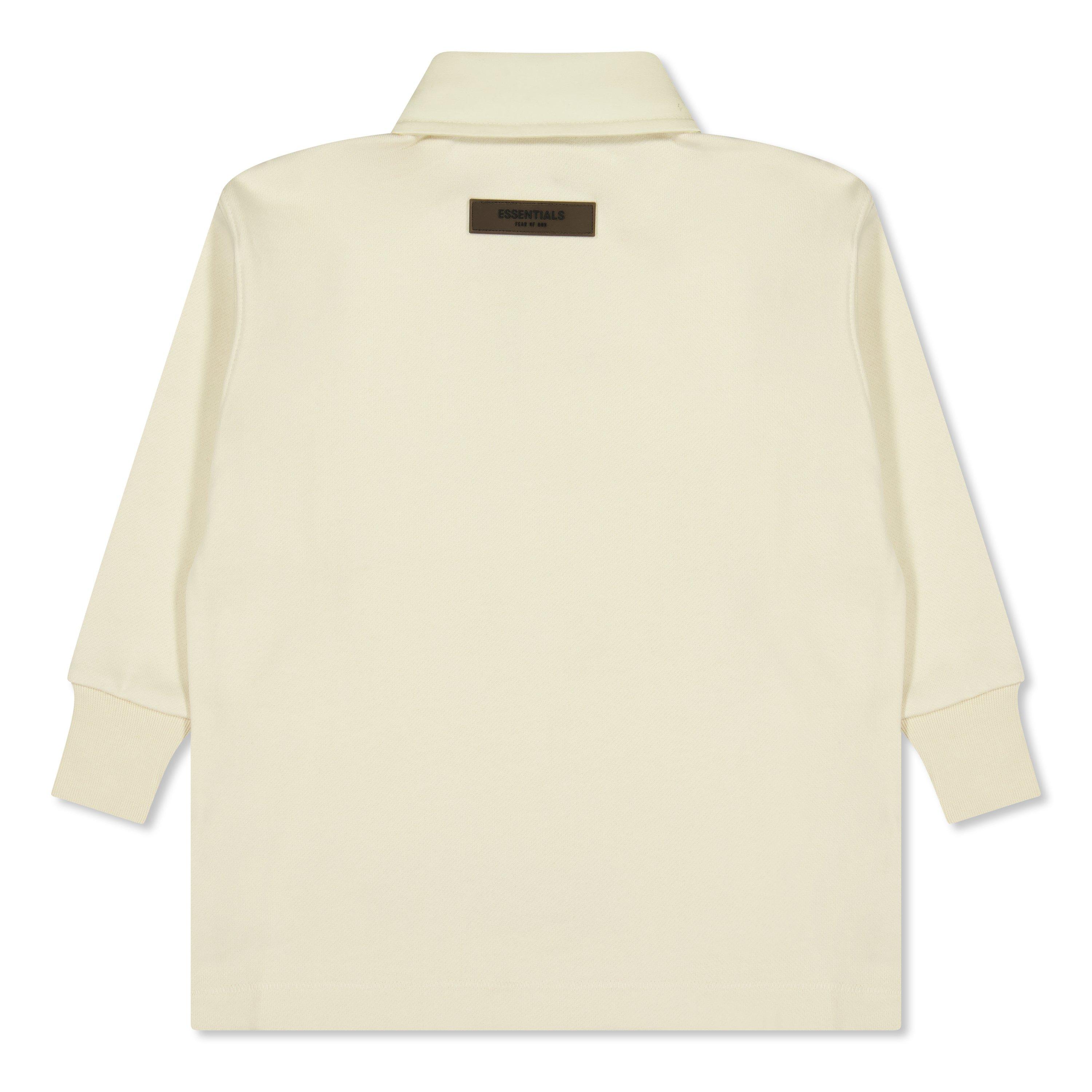 Egg Shell - Fear Of God Essentials - Unisex Kids' Henley Rugby Long Sleeve T-Shirt - 2