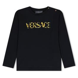 Versace Long Sleeve Logo T-Shirt Infants
