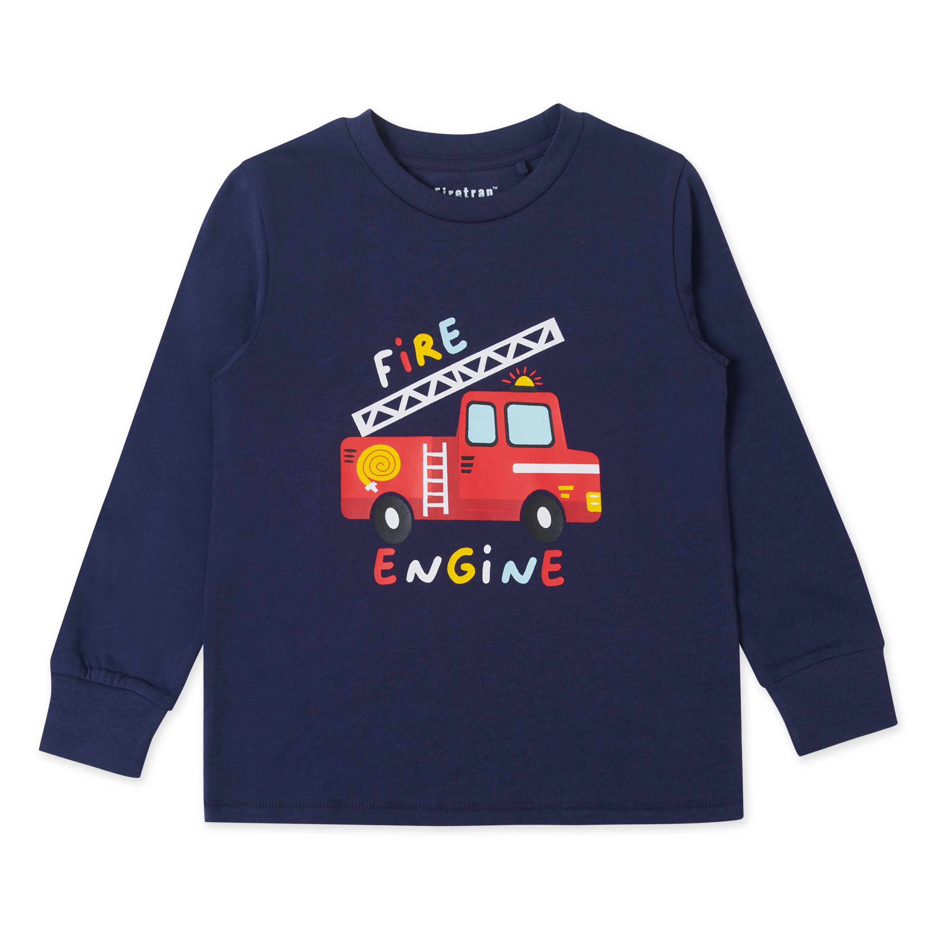 Marineblauw/Multi - Firetrap - Long-Sleeve Pyjama Set - 14