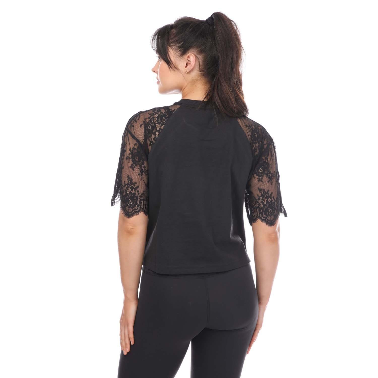 Black - adidas Originals - Adicolor Classics Lace T-Shirt - 2