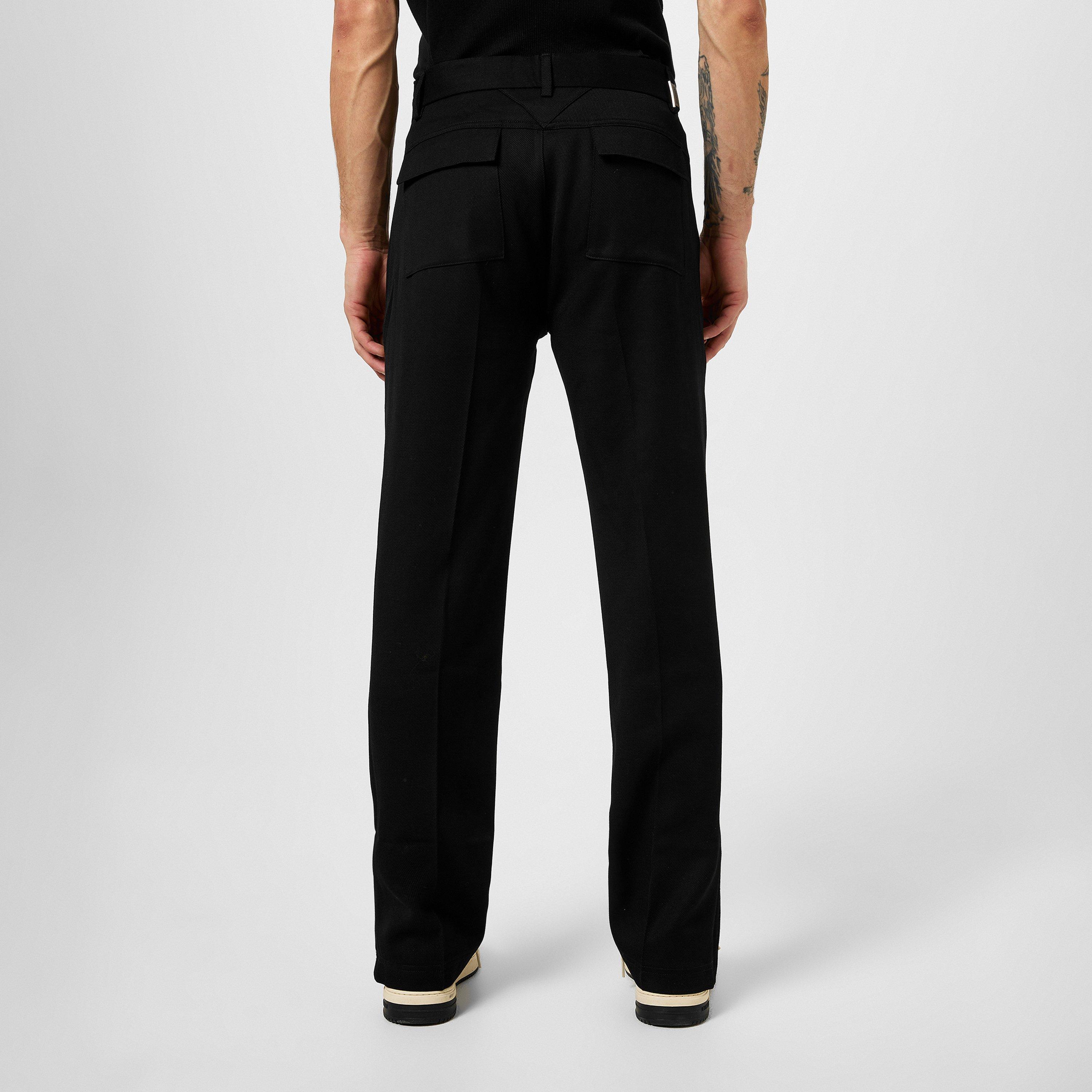 Black - Represent - Men's Rep Split Pant, Stepped Split Hem Trousers - 3