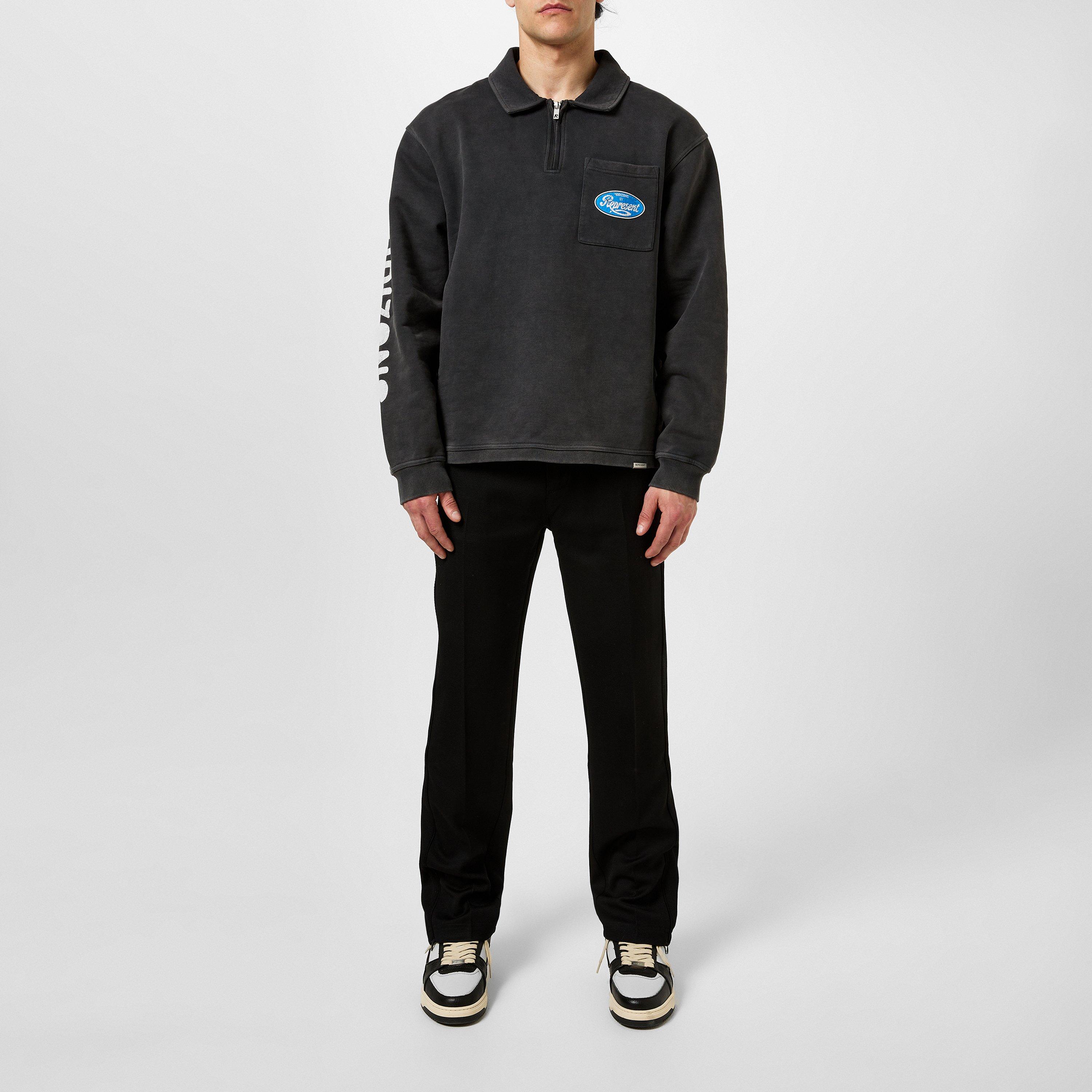 Black - Represent - Men's Rep Split Pant, Stepped Split Hem Trousers - 4