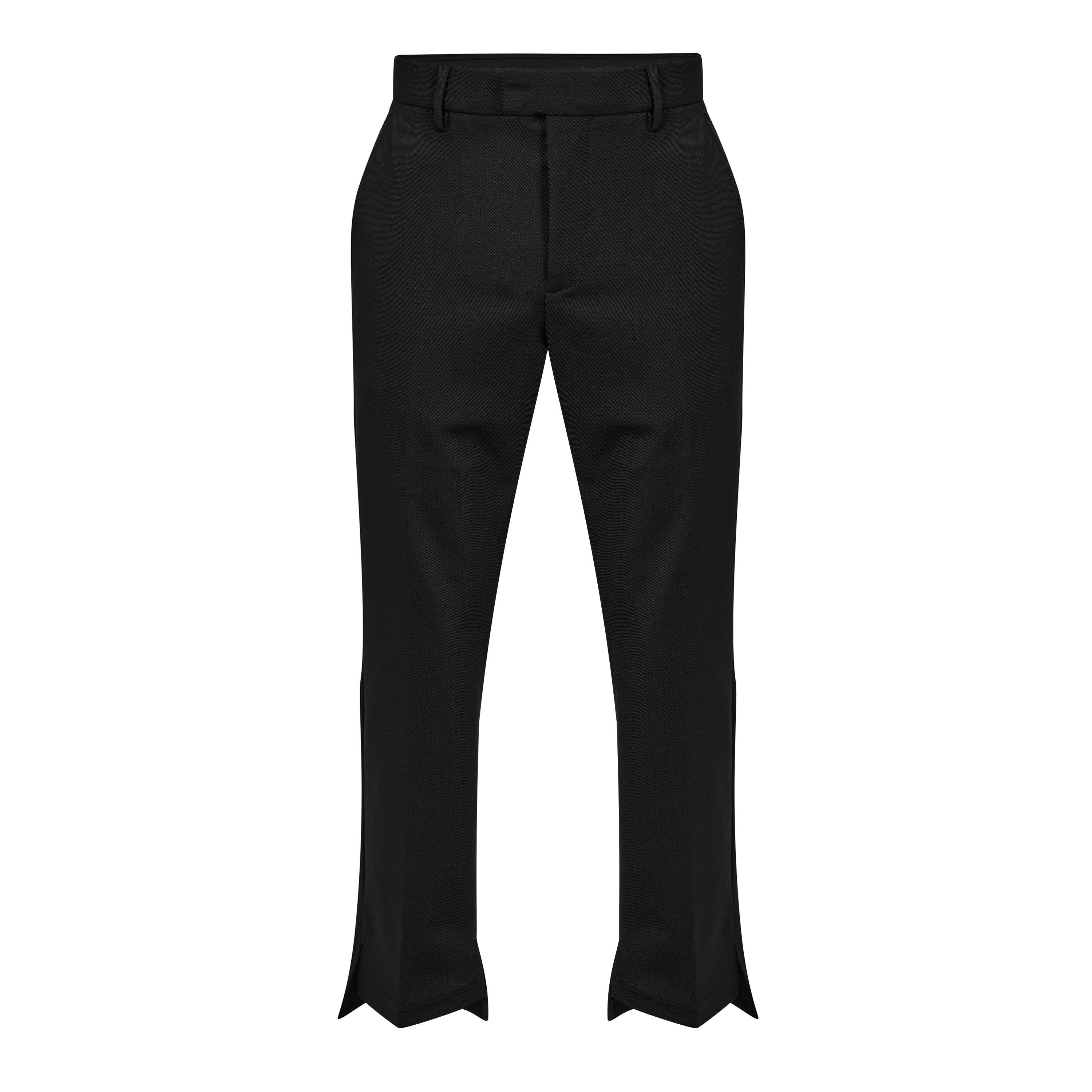 Black Pinstripe - Represent - Men's Rep Step Hem Pant, Stepped Hem Trousers - 5