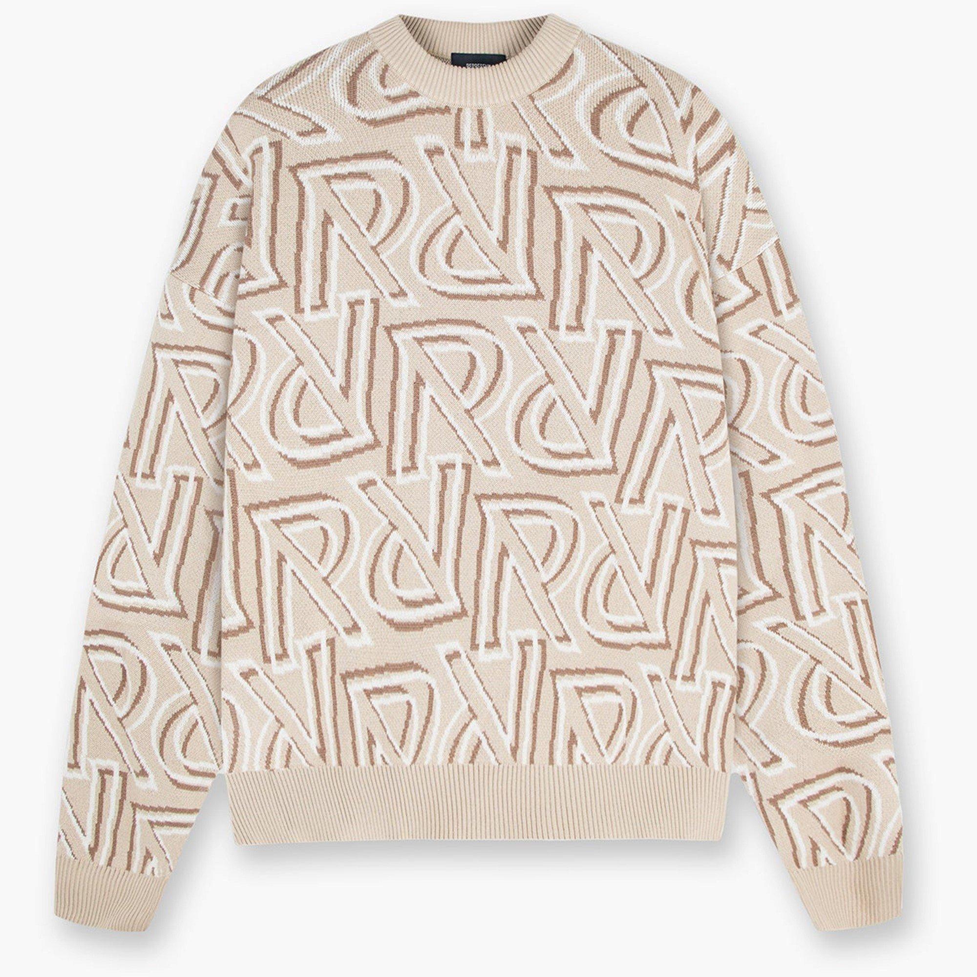 Represent Men's Rep All-over Monogram Knit Jumper