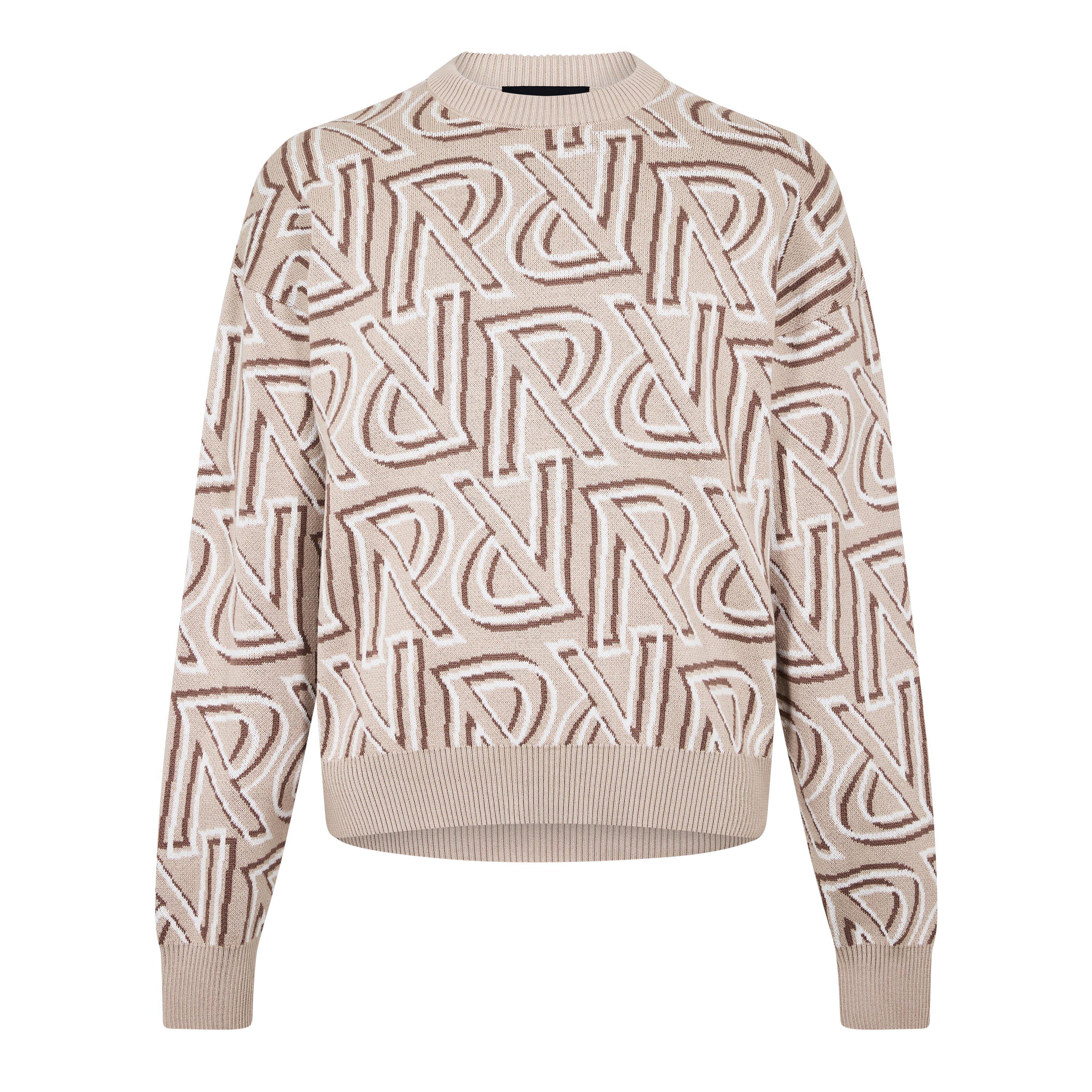 Cashmere - Represent - Men's Rep All-over Monogram Knit Jumper - 5