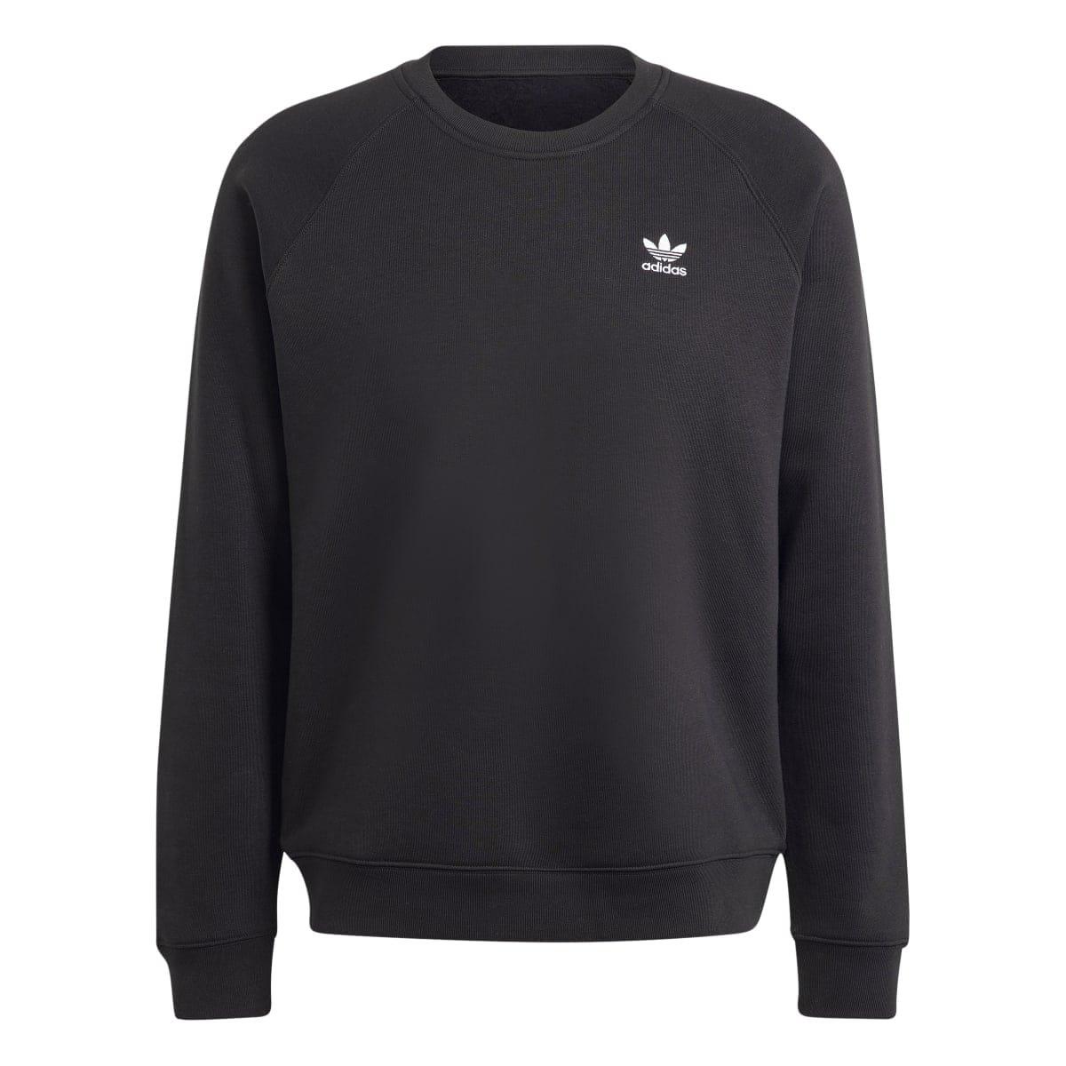Black - adidas Originals - Trefoil Essentials Crewneck Sweatshirt - 1