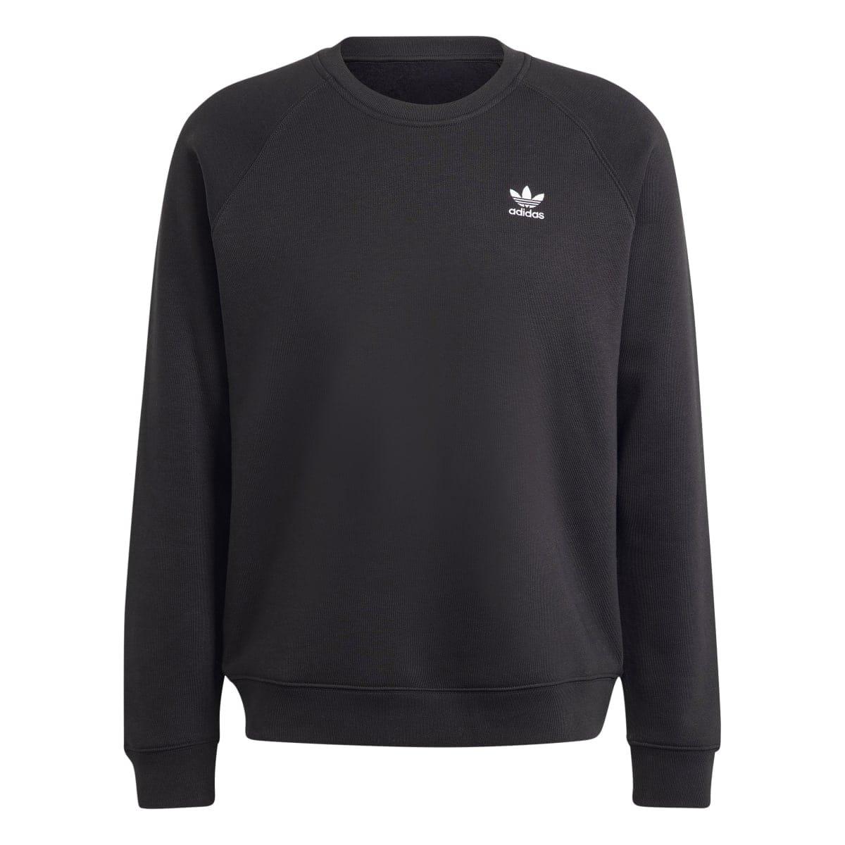 Black - adidas Originals - Trefoil Essentials Crewneck Sweatshirt - 2