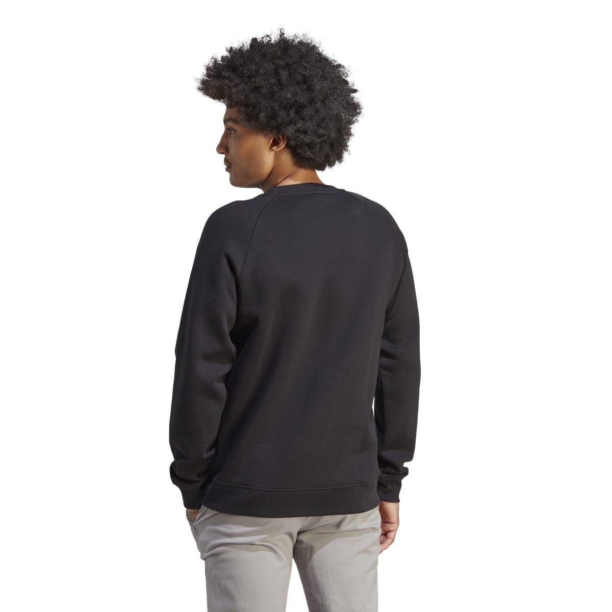 Black - adidas Originals - Trefoil Essentials Crewneck Sweatshirt - 5